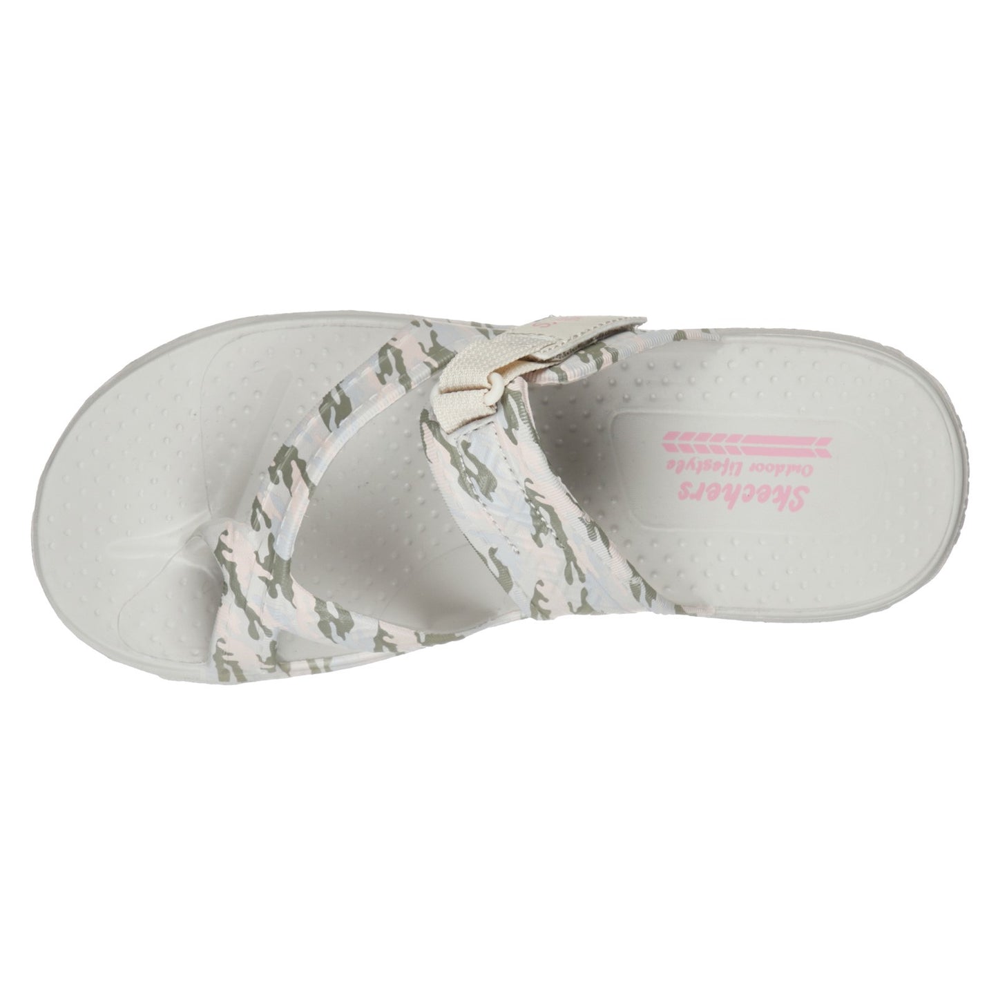 Peltz Shoes Women's Skechers Foamies Reggae Retreat Sandal Taupe 111157-TPMT