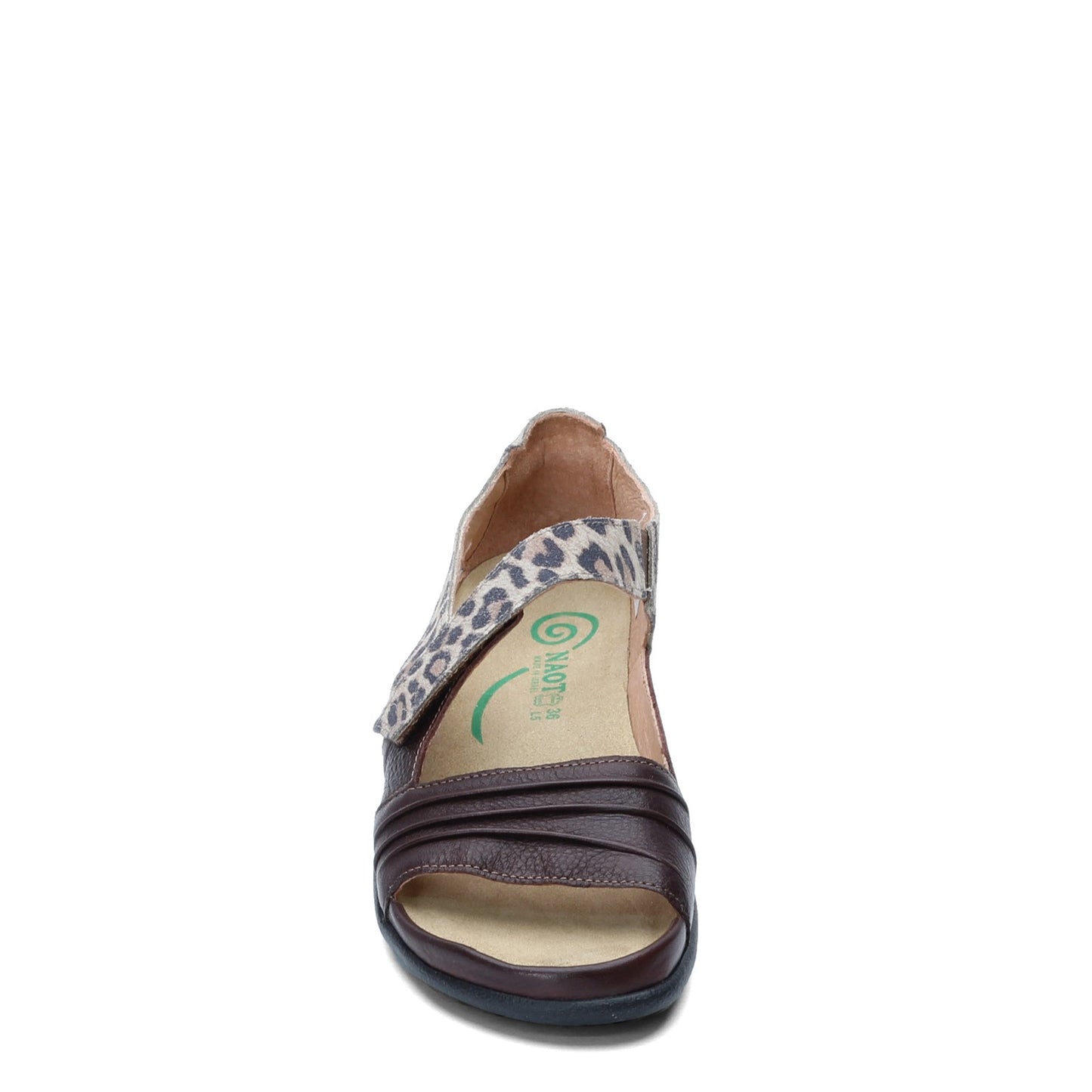 Peltz Shoes Women's Naot Papaki Sandal BROWN CHEETAH 11125-SIL