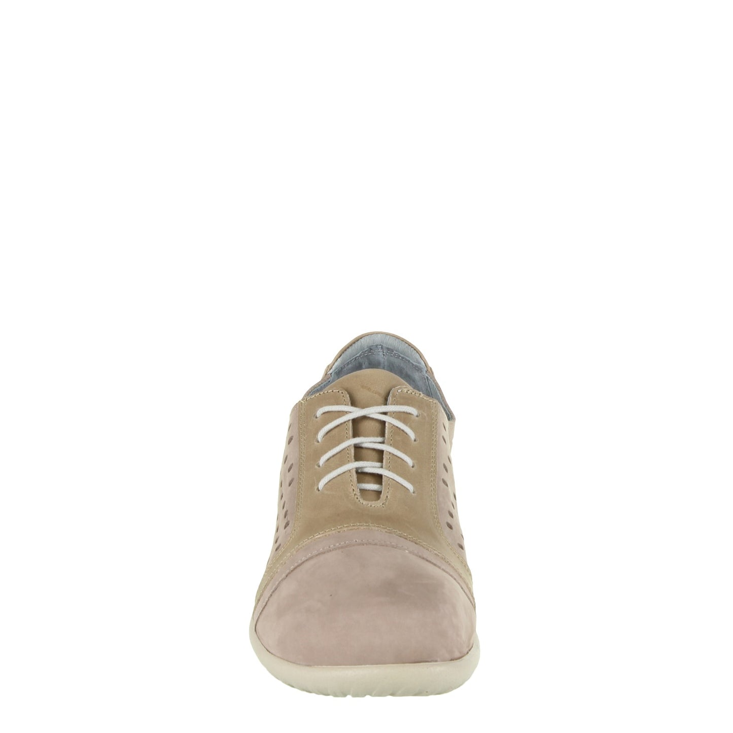 Peltz Shoes Women's Naot Lalo Oxford Stone Nubuck/Khaki 11141-W5H