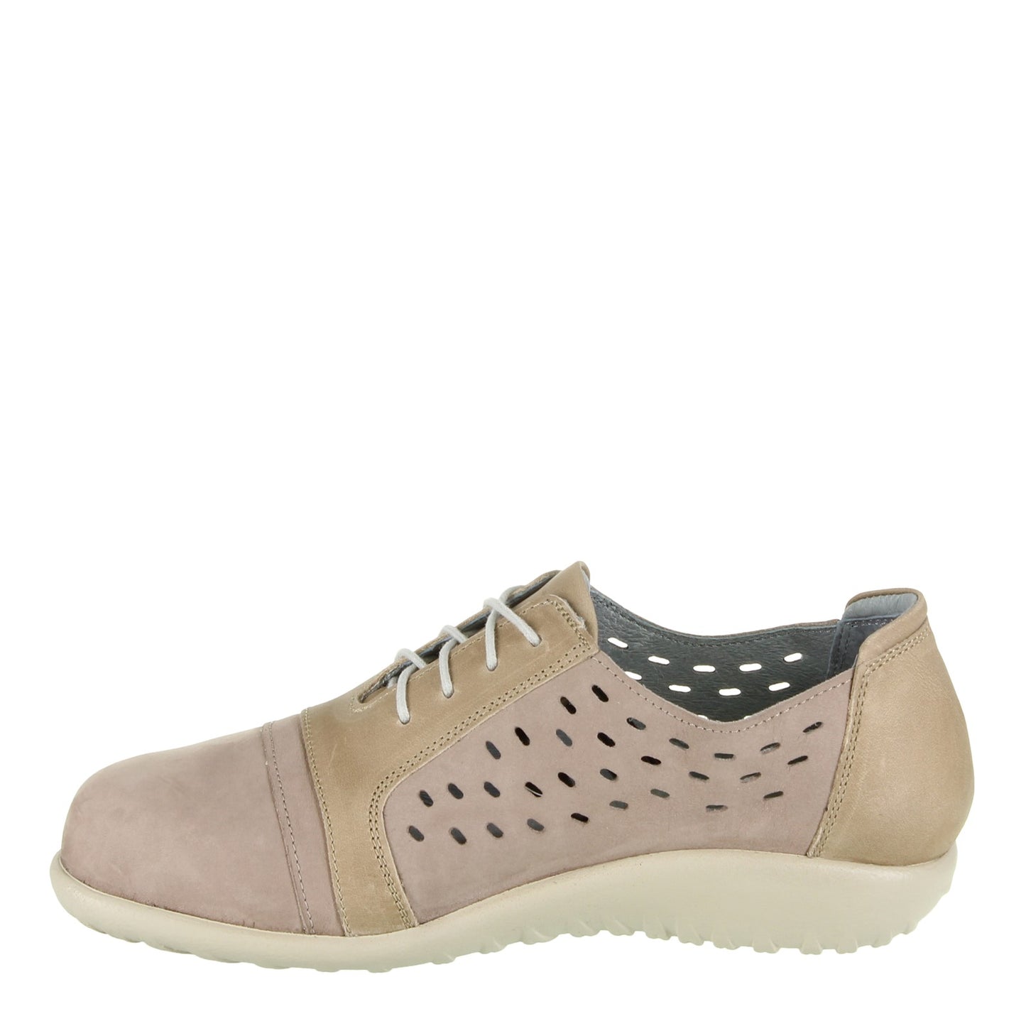 Peltz Shoes Women's Naot Lalo Oxford Stone Nubuck/Khaki 11141-W5H