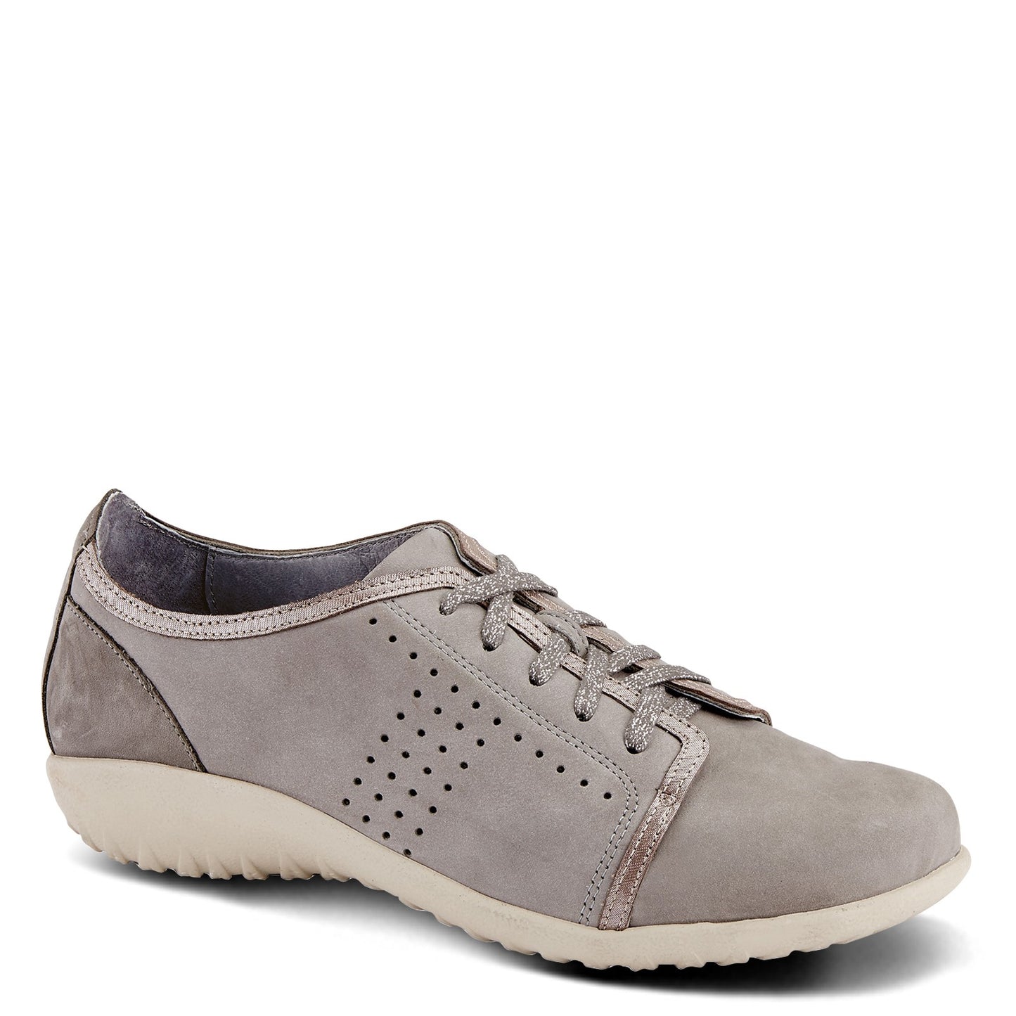 Peltz Shoes Women's Naot Avena Oxford Light Grey/Silver 11165-NMR