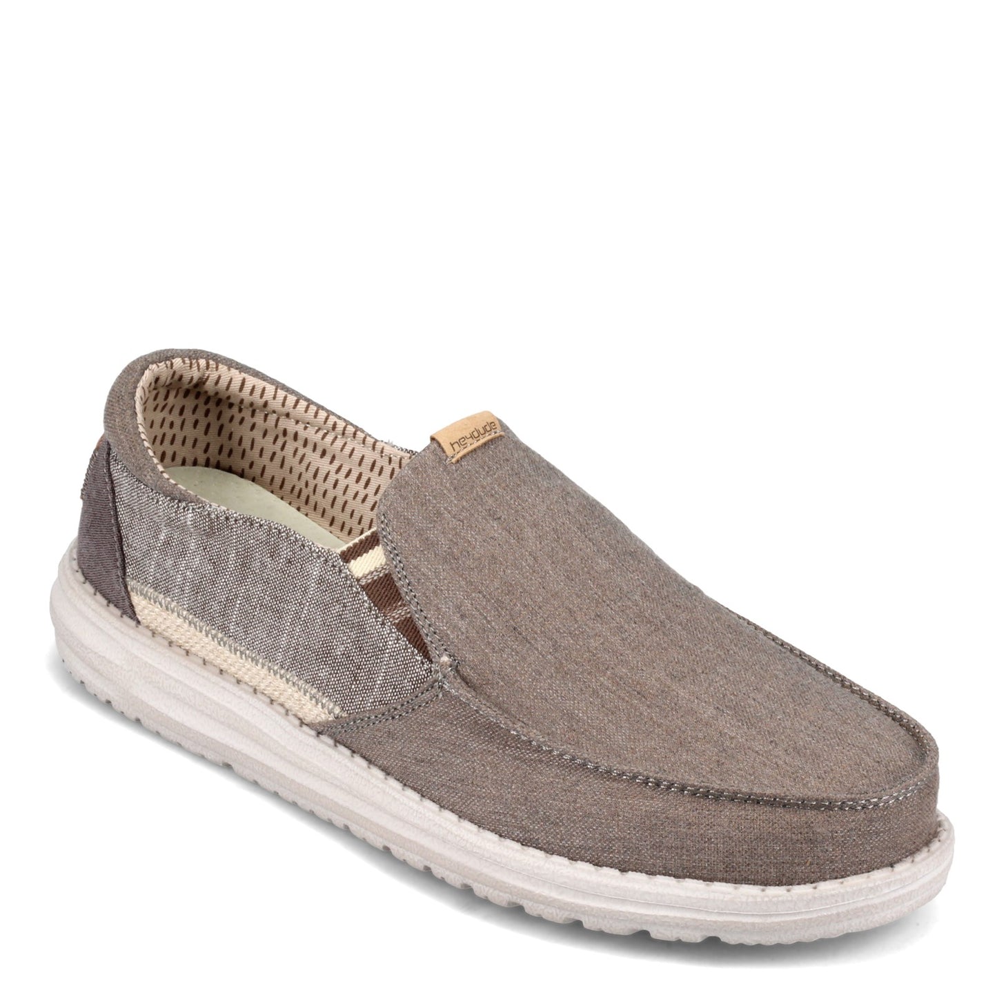 Peltz Shoes Men's Hey Dude Thad Sox Slip-On WALNUT 111911621