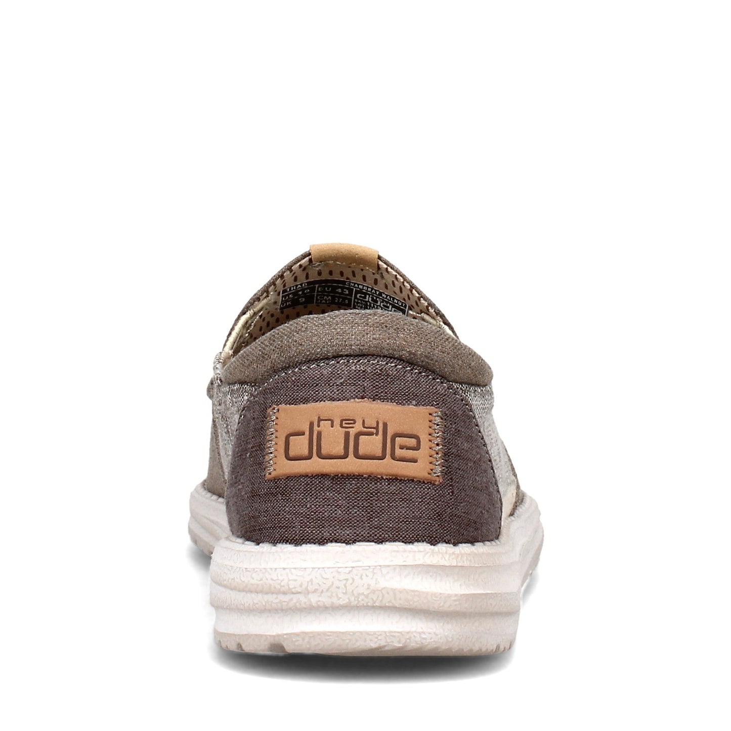 Peltz Shoes Men's Hey Dude Thad Sox Slip-On WALNUT 111911621
