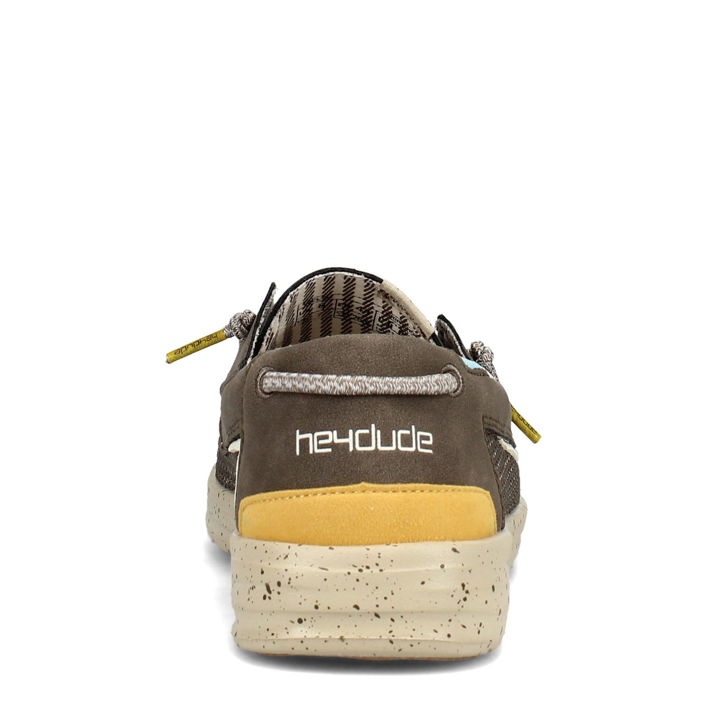 Peltz Shoes Men's Hey Dude Welsh Grip Boat Shoe CHOCO 112221913