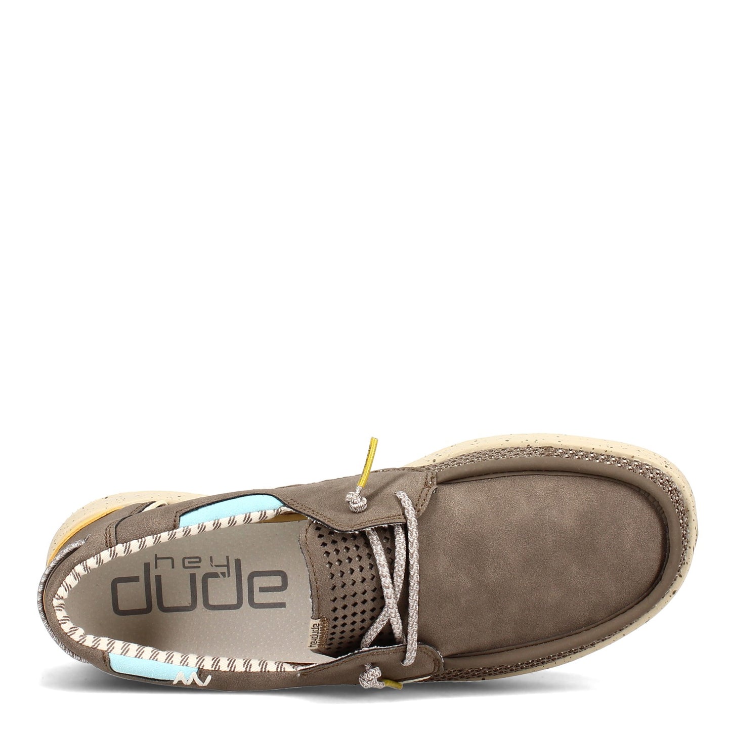 Peltz Shoes Men's Hey Dude Welsh Grip Boat Shoe CHOCO 112221913