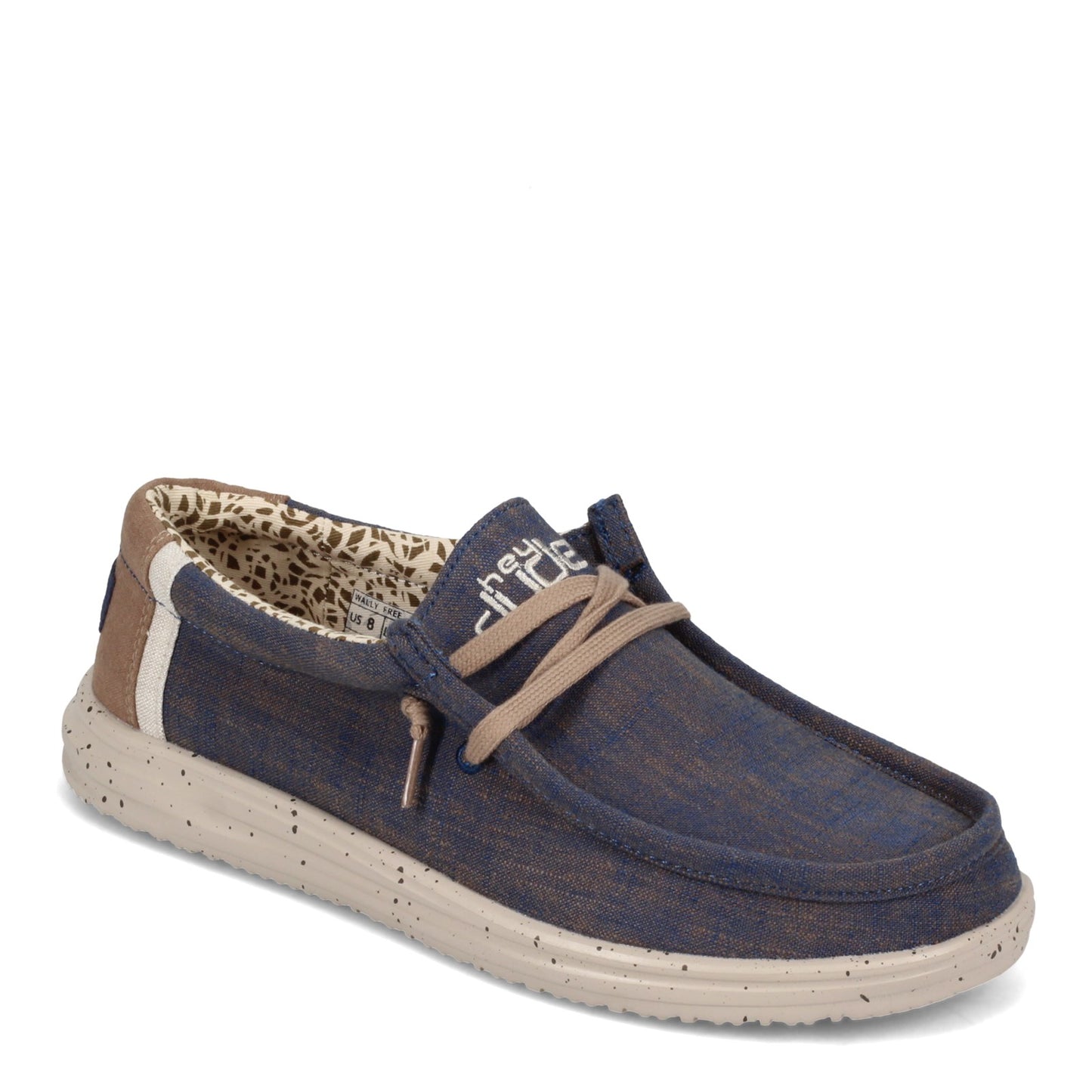 Peltz Shoes Men's Hey Dude Wally Free Slip-On BLUE / NATURAL 112272128
