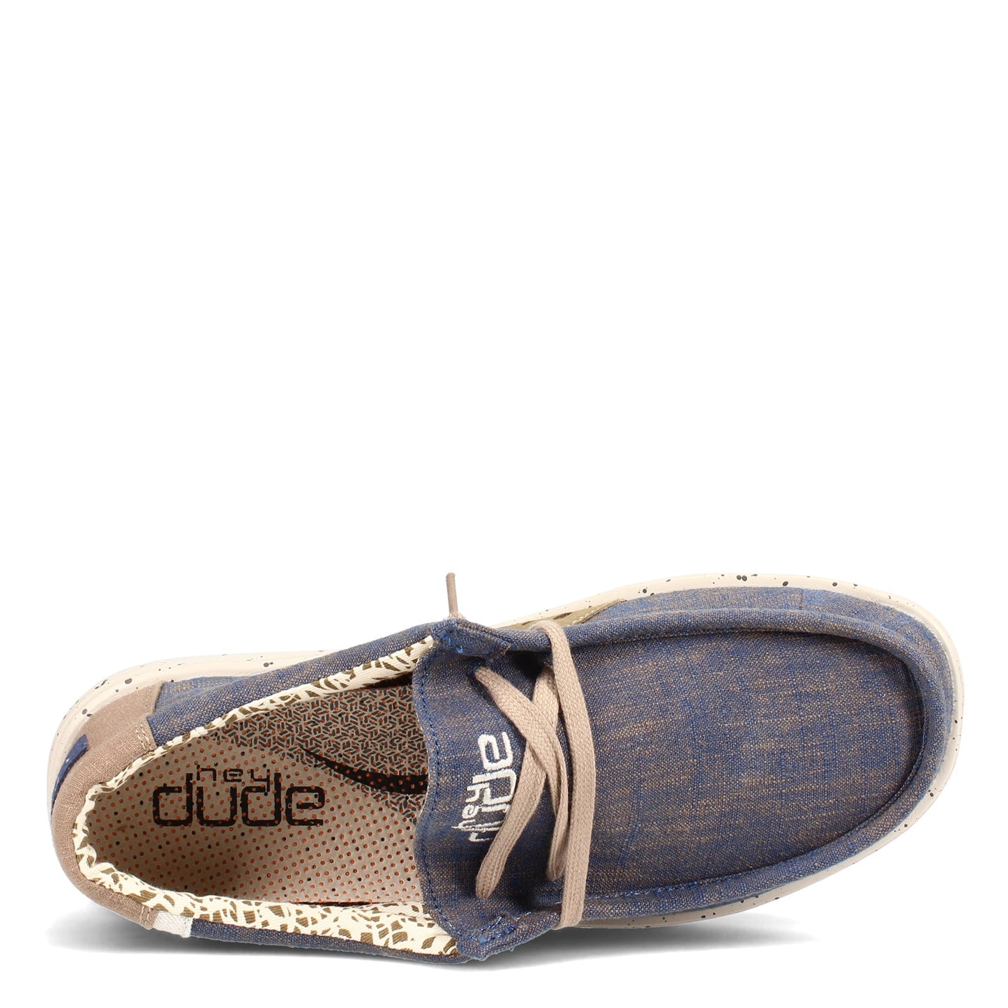 Peltz Shoes Men's Hey Dude Wally Free Slip-On BLUE / NATURAL 112272128