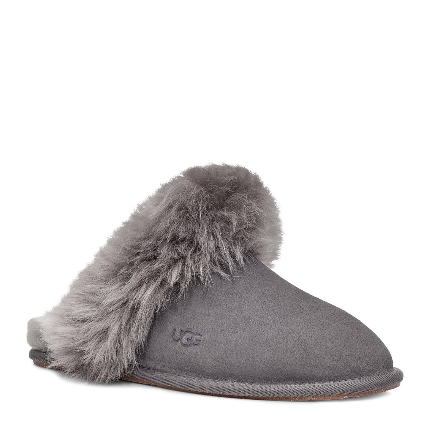Peltz Shoes Women's UGG Scuff Sis Slipper CHARCOAL 1122750-CHRC