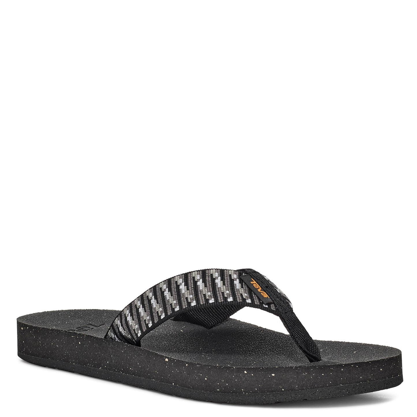 Peltz Shoes Women's Teva Reflip Sandal BLACK / WHITE 1124044-SBKW