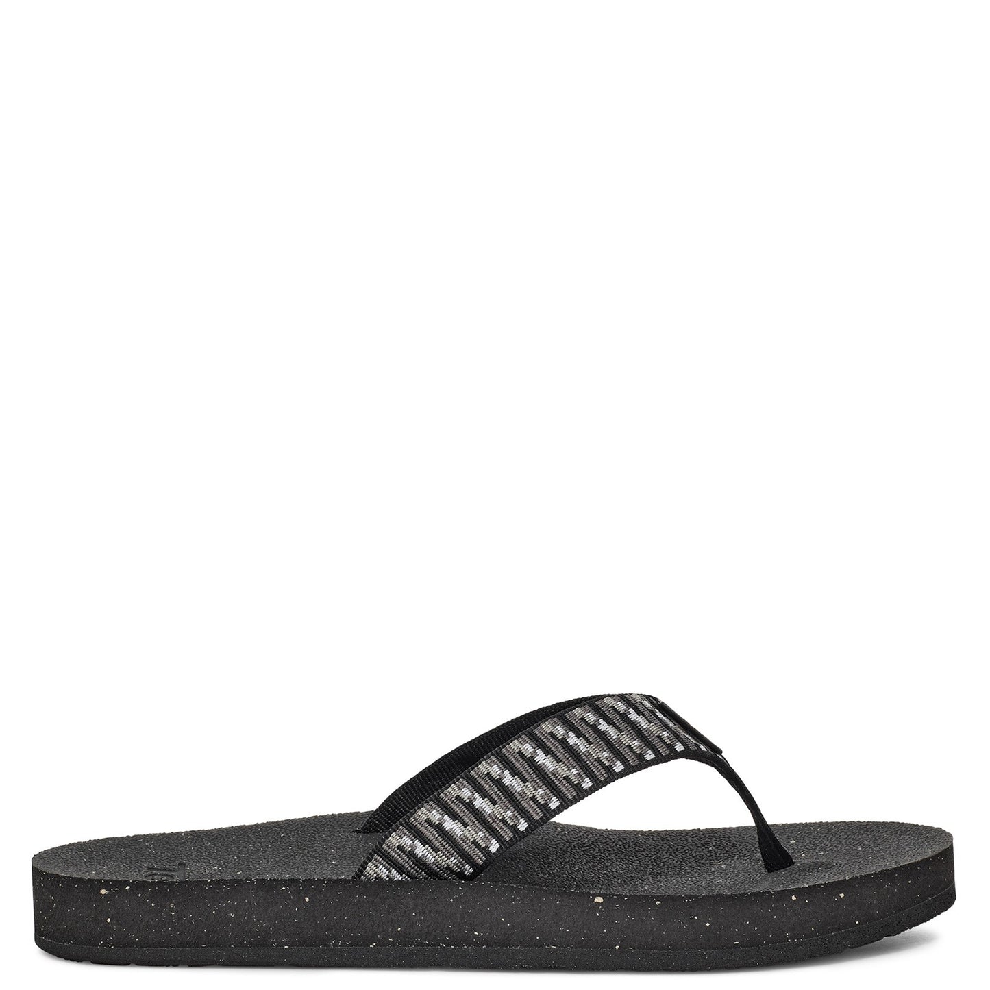 Peltz Shoes Women's Teva Reflip Sandal BLACK / WHITE 1124044-SBKW