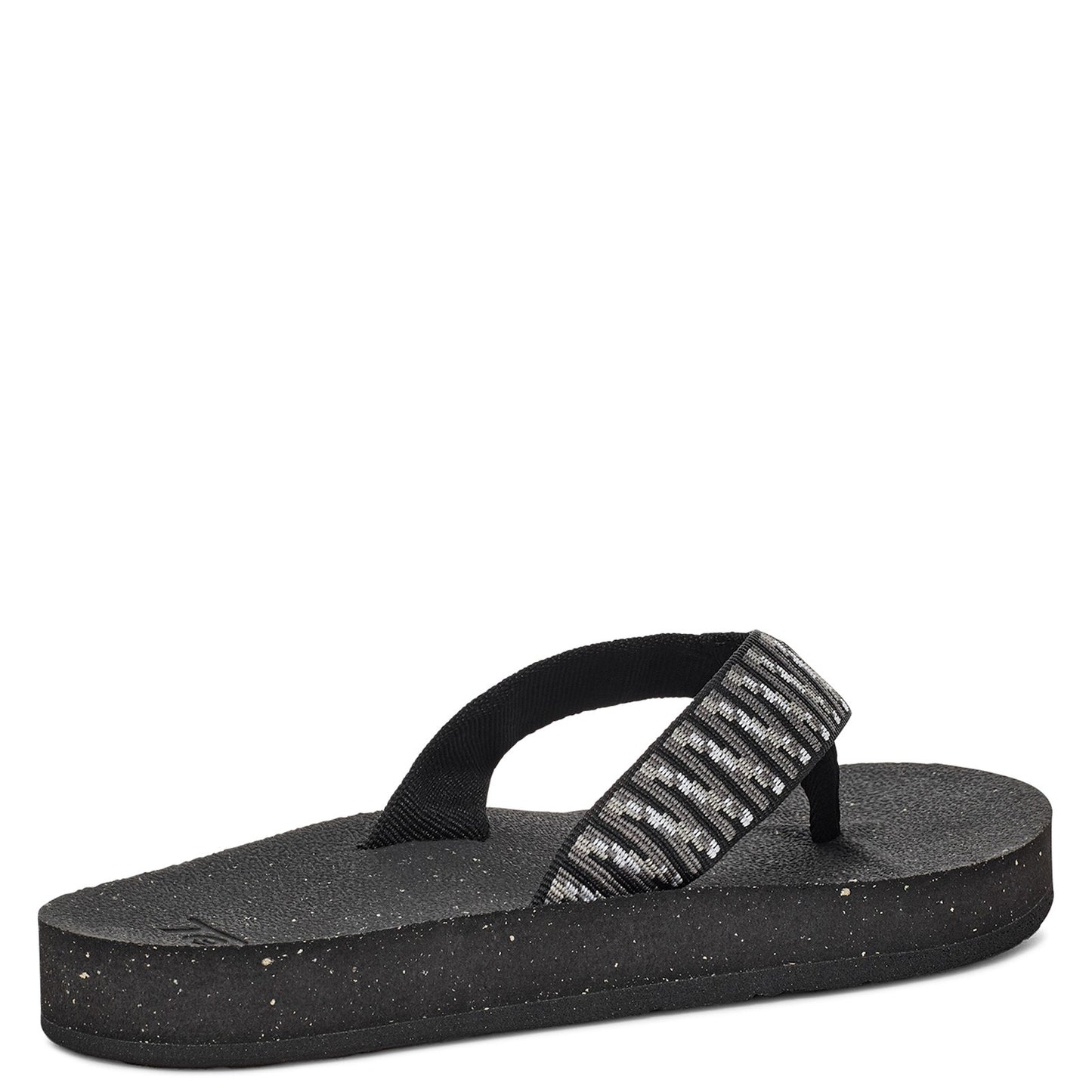 Peltz Shoes Women's Teva Reflip Sandal BLACK / WHITE 1124044-SBKW