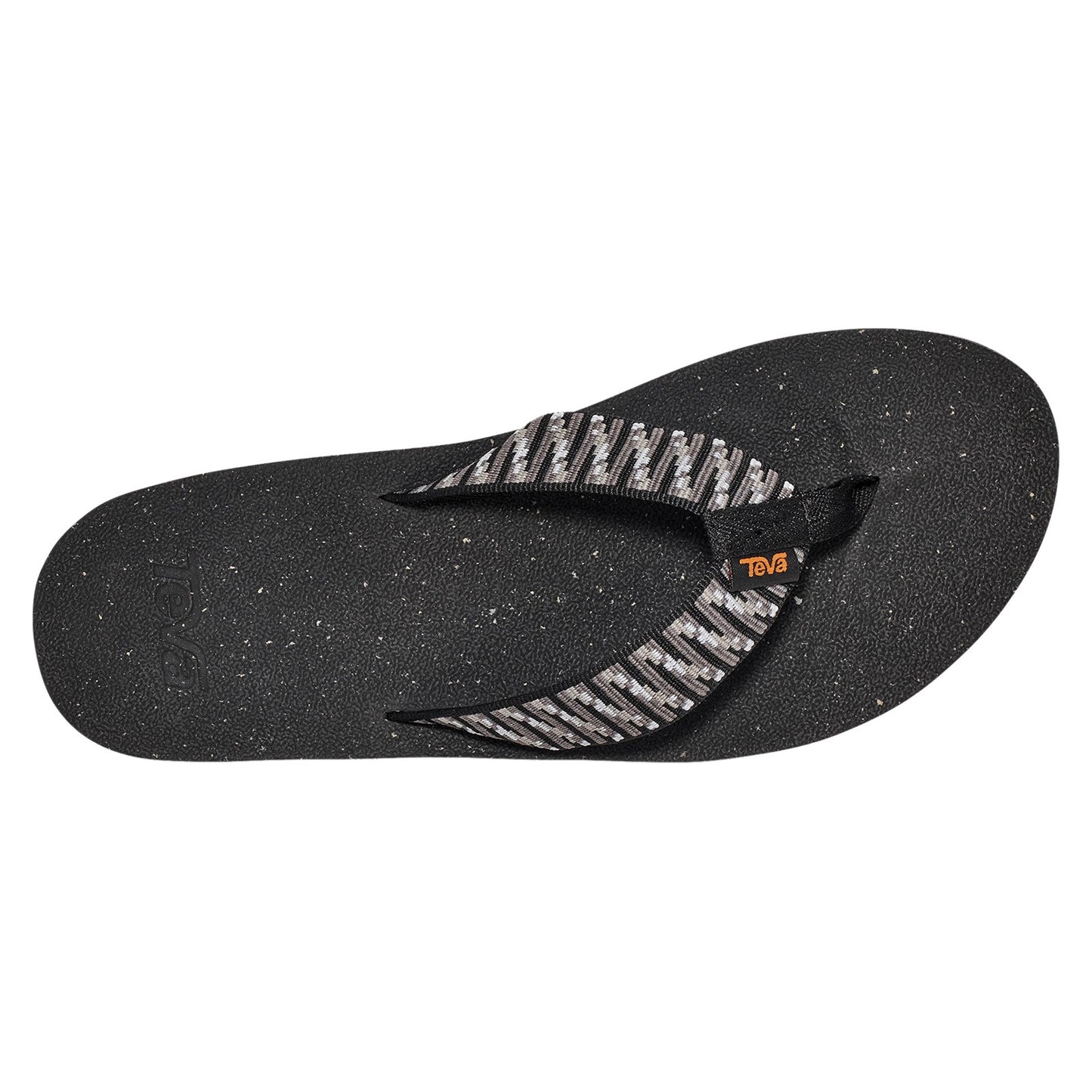 Peltz Shoes Women's Teva Reflip Sandal BLACK / WHITE 1124044-SBKW