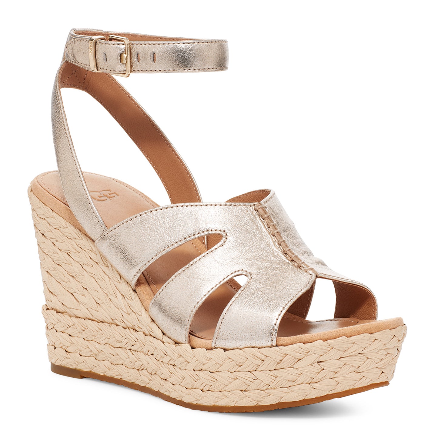 Peltz Shoes Women's Ugg Careena Sandal GOLD 1125029-PGMT