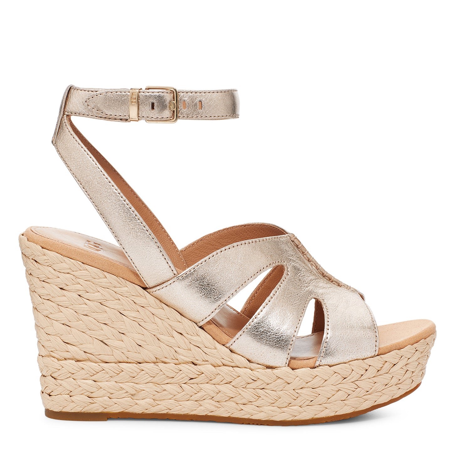 Peltz Shoes Women's Ugg Careena Sandal GOLD 1125029-PGMT