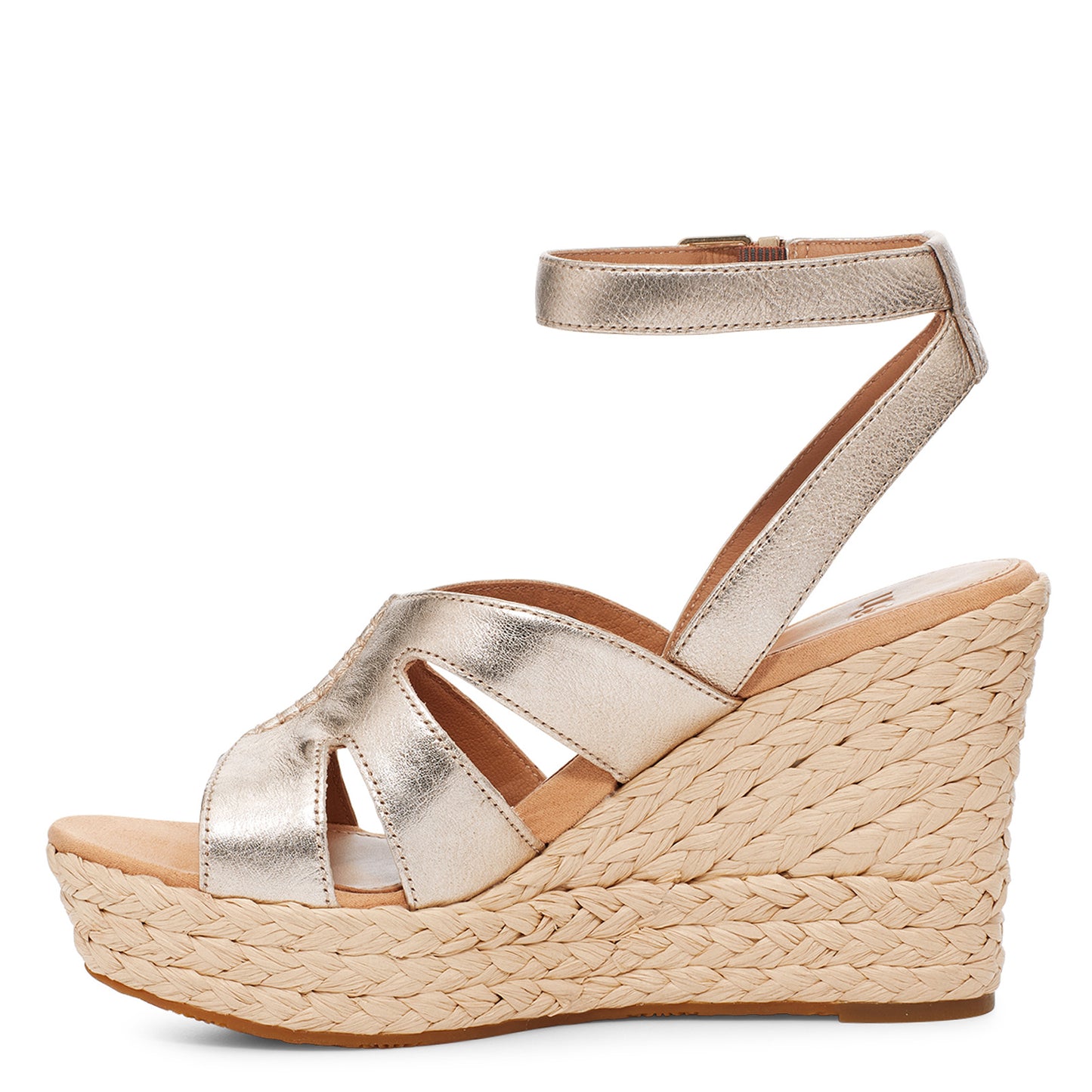 Peltz Shoes Women's Ugg Careena Sandal GOLD 1125029-PGMT