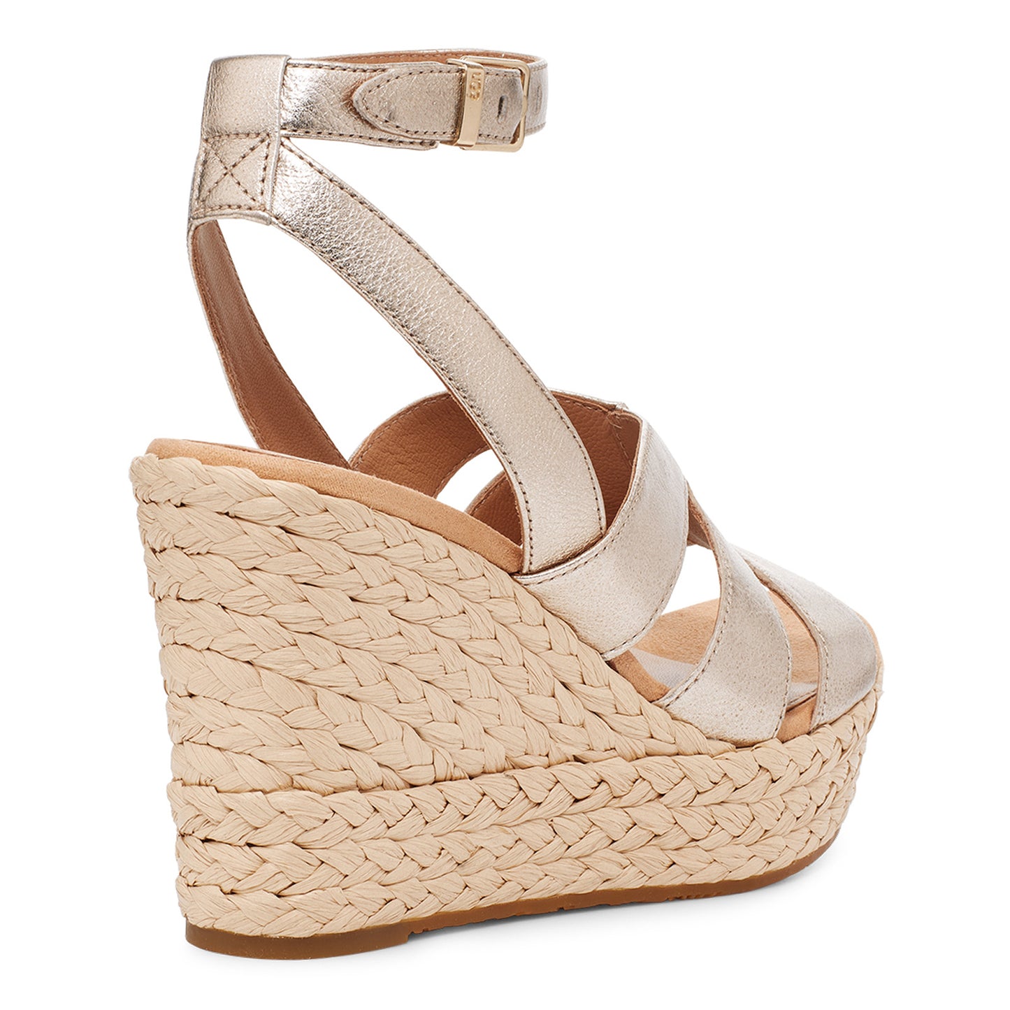 Peltz Shoes Women's Ugg Careena Sandal GOLD 1125029-PGMT
