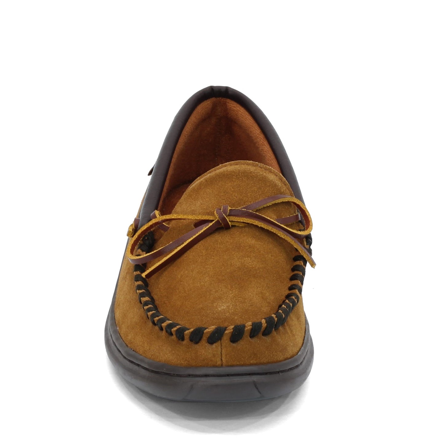Peltz Shoes Men's LB Evans Atlin Slipper TAN NUBUCK 1131