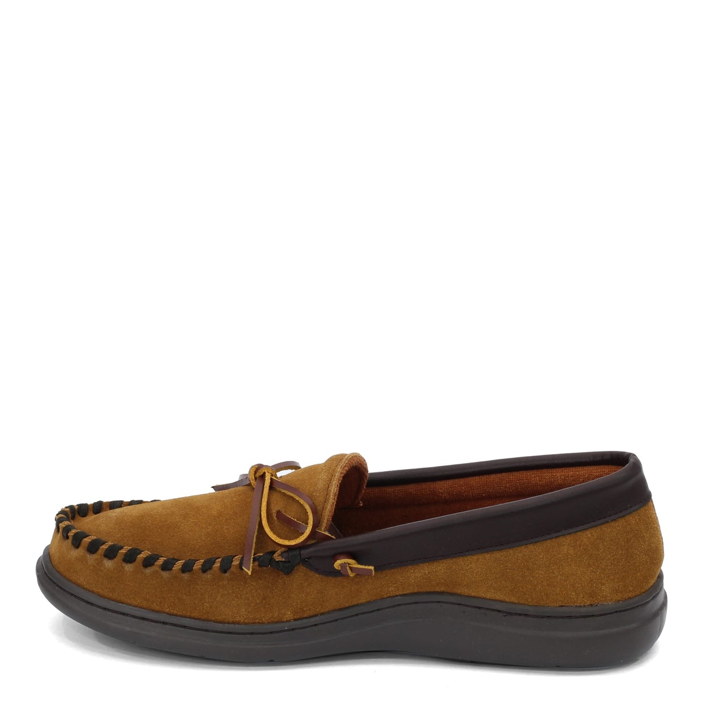 Peltz Shoes Men's LB Evans Atlin Slipper TAN NUBUCK 1131