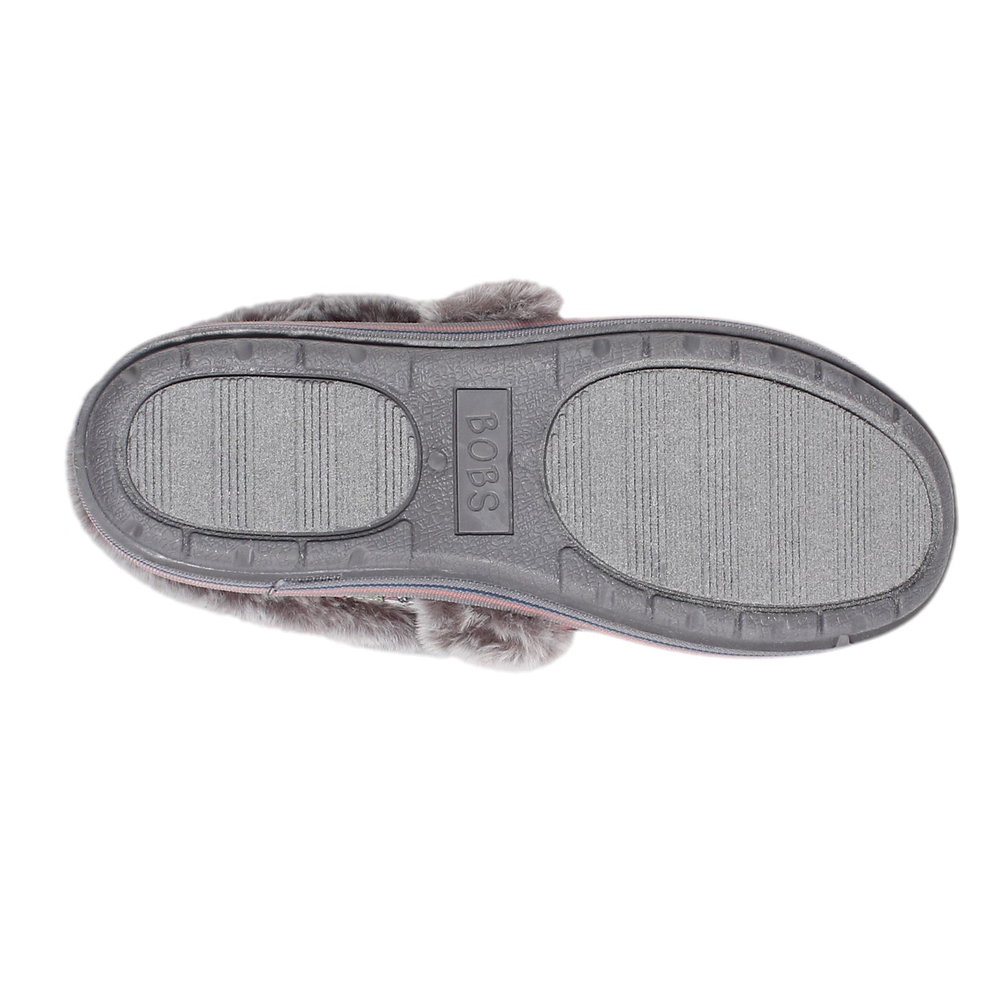 Peltz Shoes Women's Skechers BOBS for Dogs Too Cozy - Snuggle Rover Slipper GREY MULTI 113222-GYMT
