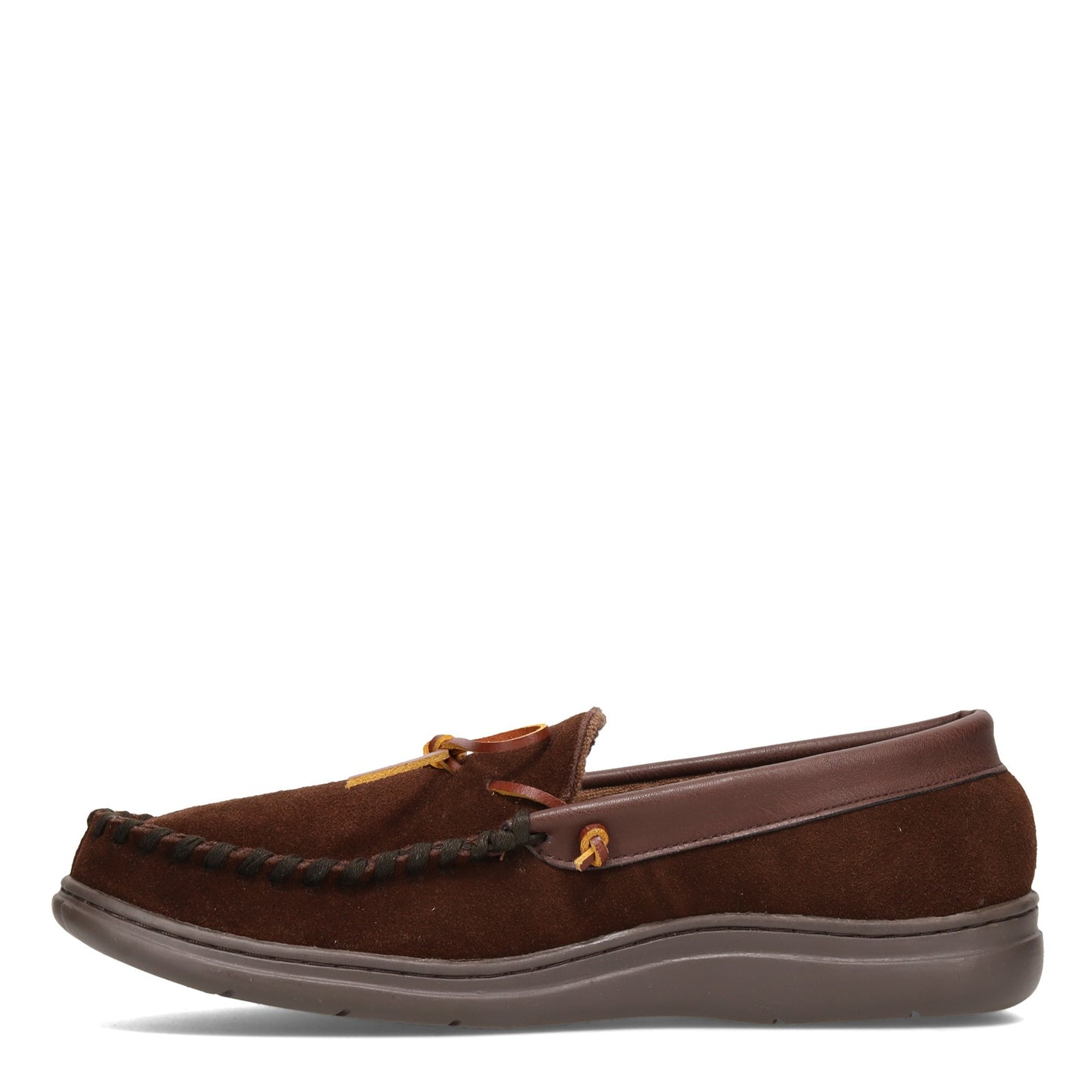 Peltz Shoes Men's LB Evans Atlin Slipper CHOCOLATE 1132