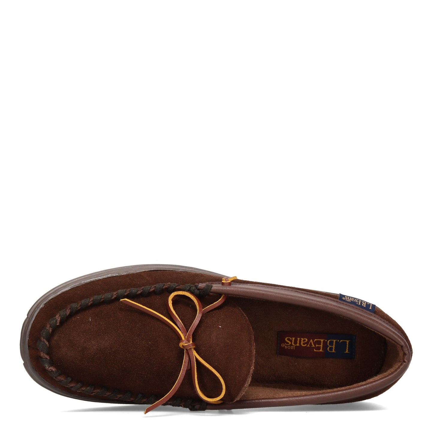 Peltz Shoes Men's LB Evans Atlin Slipper CHOCOLATE 1132