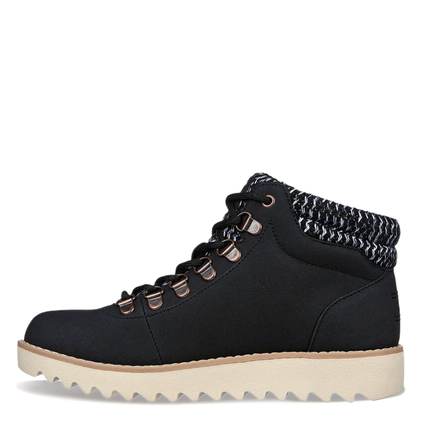 Peltz Shoes Women's Skechers BOBS Mountain Kiss Cute Factor Boot BLACK 113420-BLK