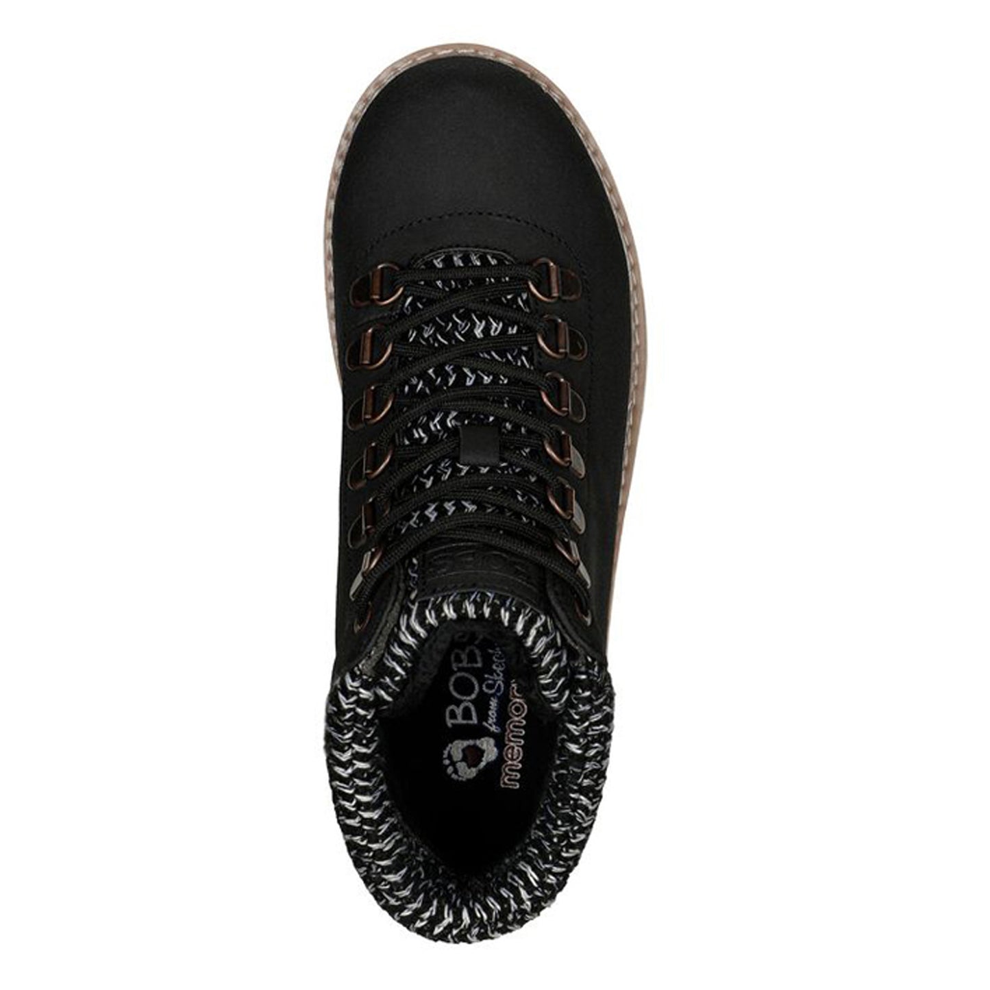 Peltz Shoes Women's Skechers BOBS Mountain Kiss Cute Factor Boot BLACK 113420-BLK
