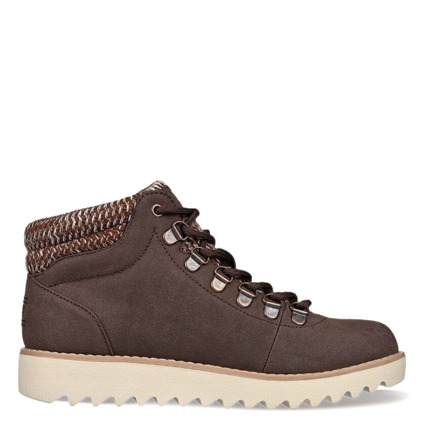Peltz Shoes Women's Skechers BOBS Mountain Kiss Cute Factor Boot BROWN 113420-BRN