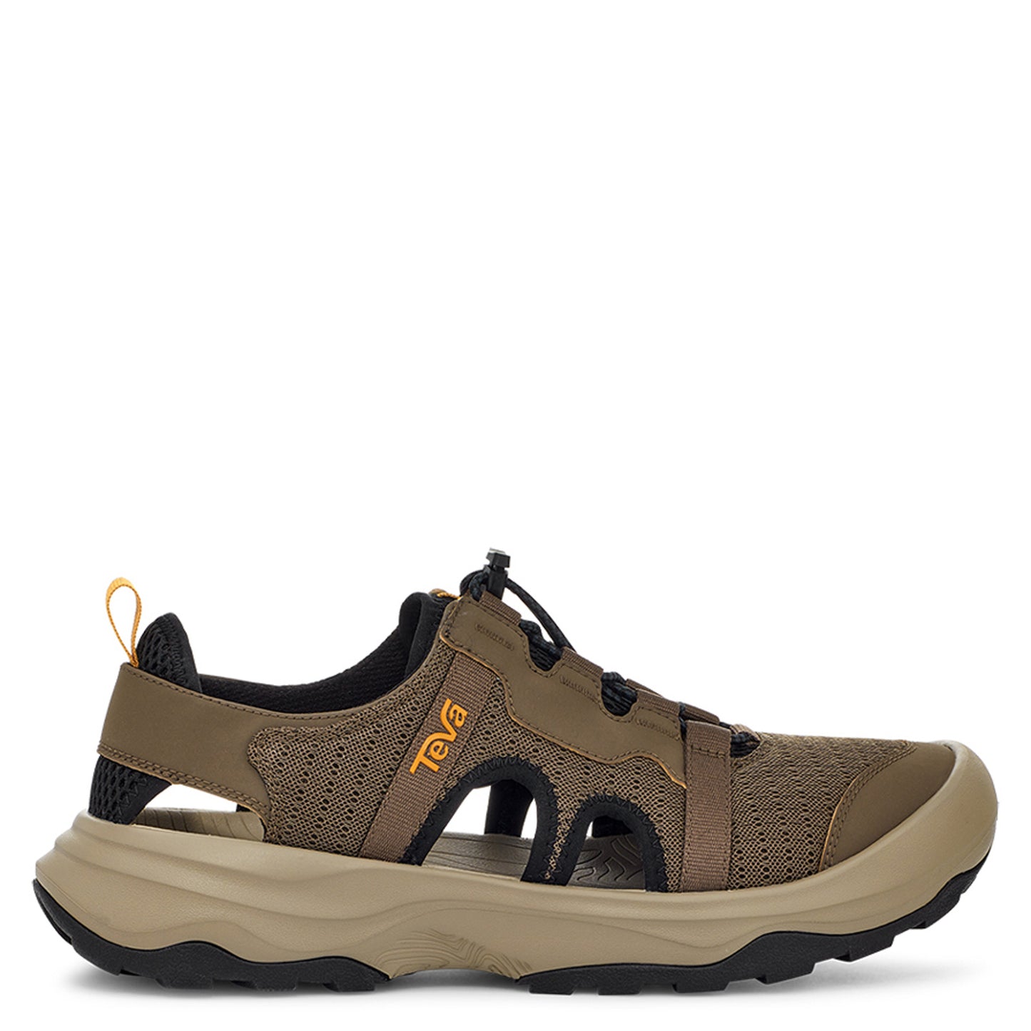 Peltz Shoes Men's Teva Outflow Closed Toe Sandal Teak 1134357-TEAK