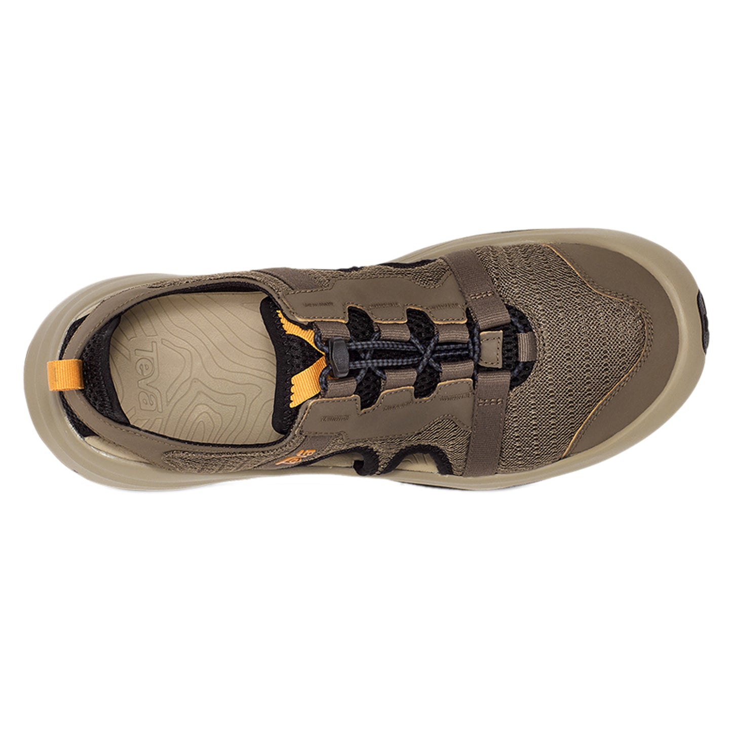 Peltz Shoes Men's Teva Outflow Closed Toe Sandal Teak 1134357-TEAK