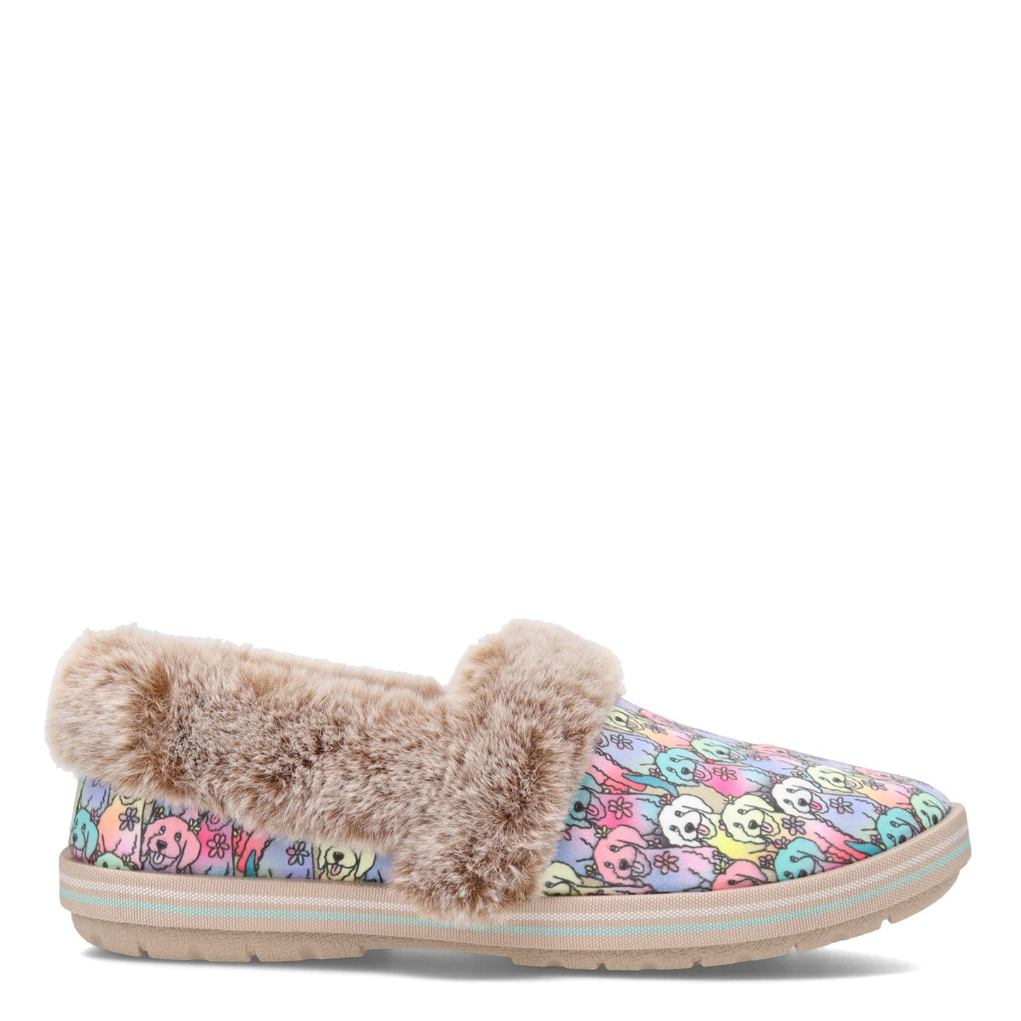 Peltz Shoes Women's Skechers BOBS Too Cozy - Winter Howl Slipper NATURAL 113481-NTMT