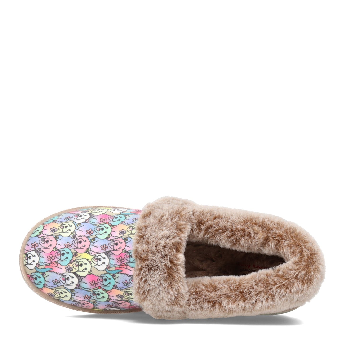 Peltz Shoes Women's Skechers BOBS Too Cozy - Winter Howl Slipper NATURAL 113481-NTMT