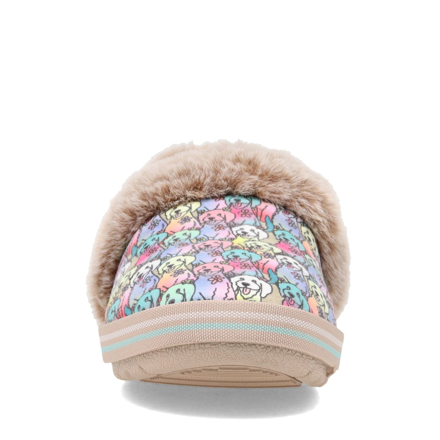 Peltz Shoes Women's Skechers BOBS Too Cozy - Winter Howl Slipper - Wide Width NATURAL 113481W-NTMT