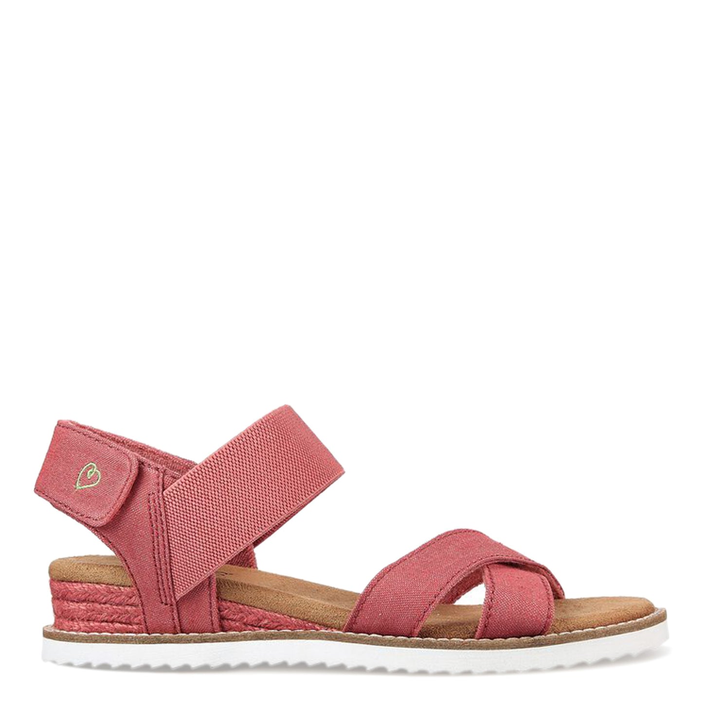 Peltz Shoes Women's Skechers BOBS Desert Kiss - Peaks & Valleys Sandal RED 113550-RED