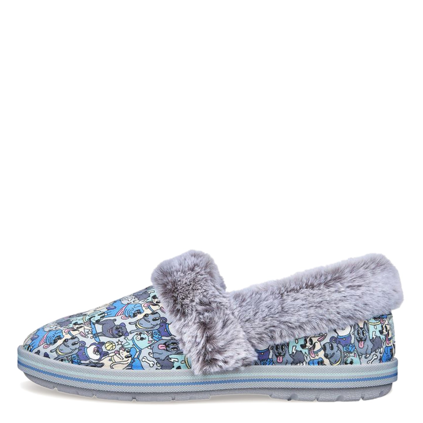 Peltz Shoes Women's Skechers BOBS Too Cozy - Wandering Eyez Slipper GREY 113683-GYMT