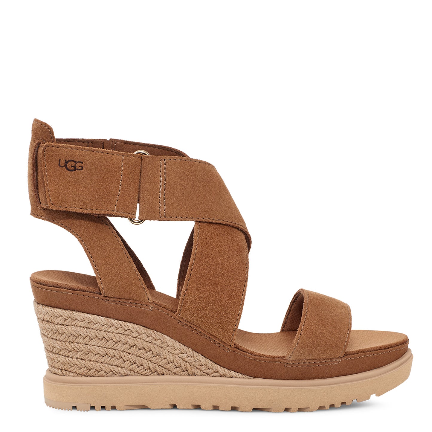 Peltz Shoes Women's Ugg Ileana Strap Sandal CHESTNUT 1139052-CHE