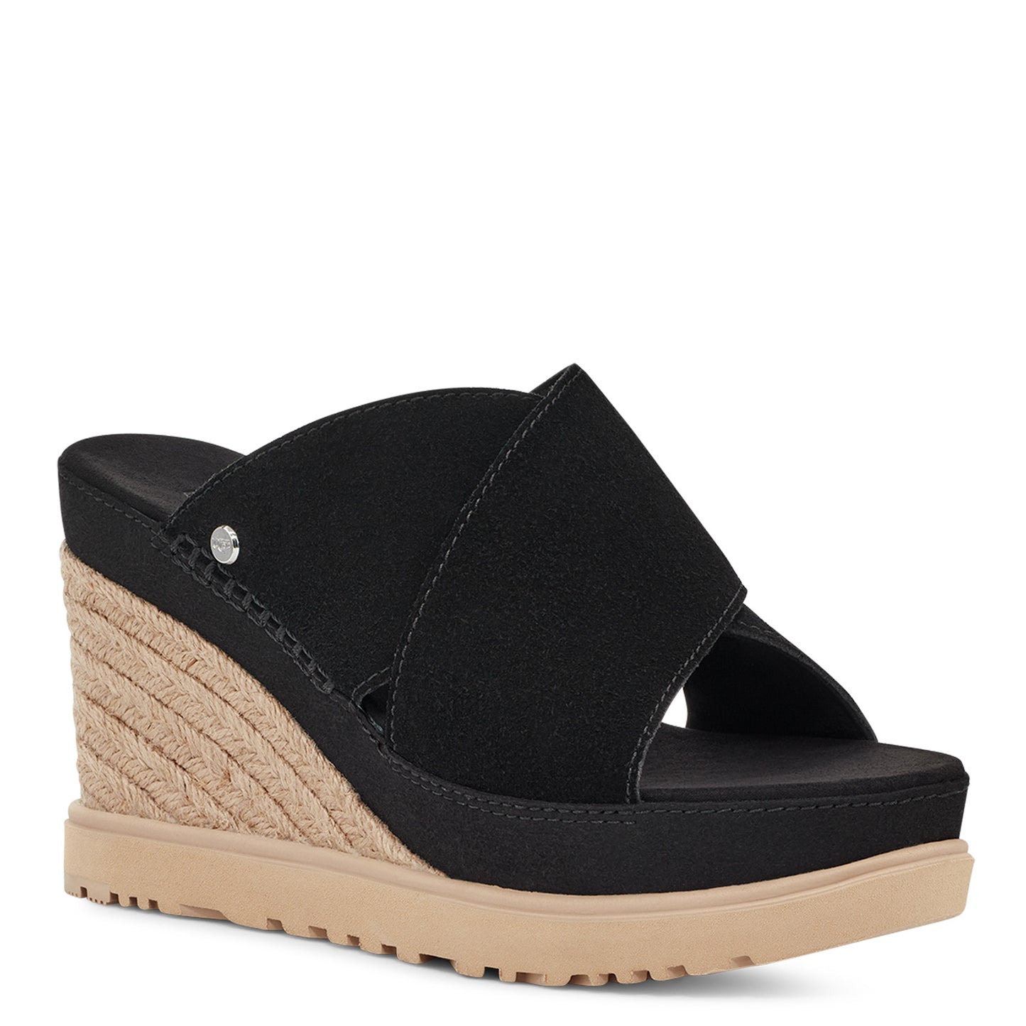Peltz Shoes Women's Ugg Abbot Slide Sandal BLACK 1139291-BLK