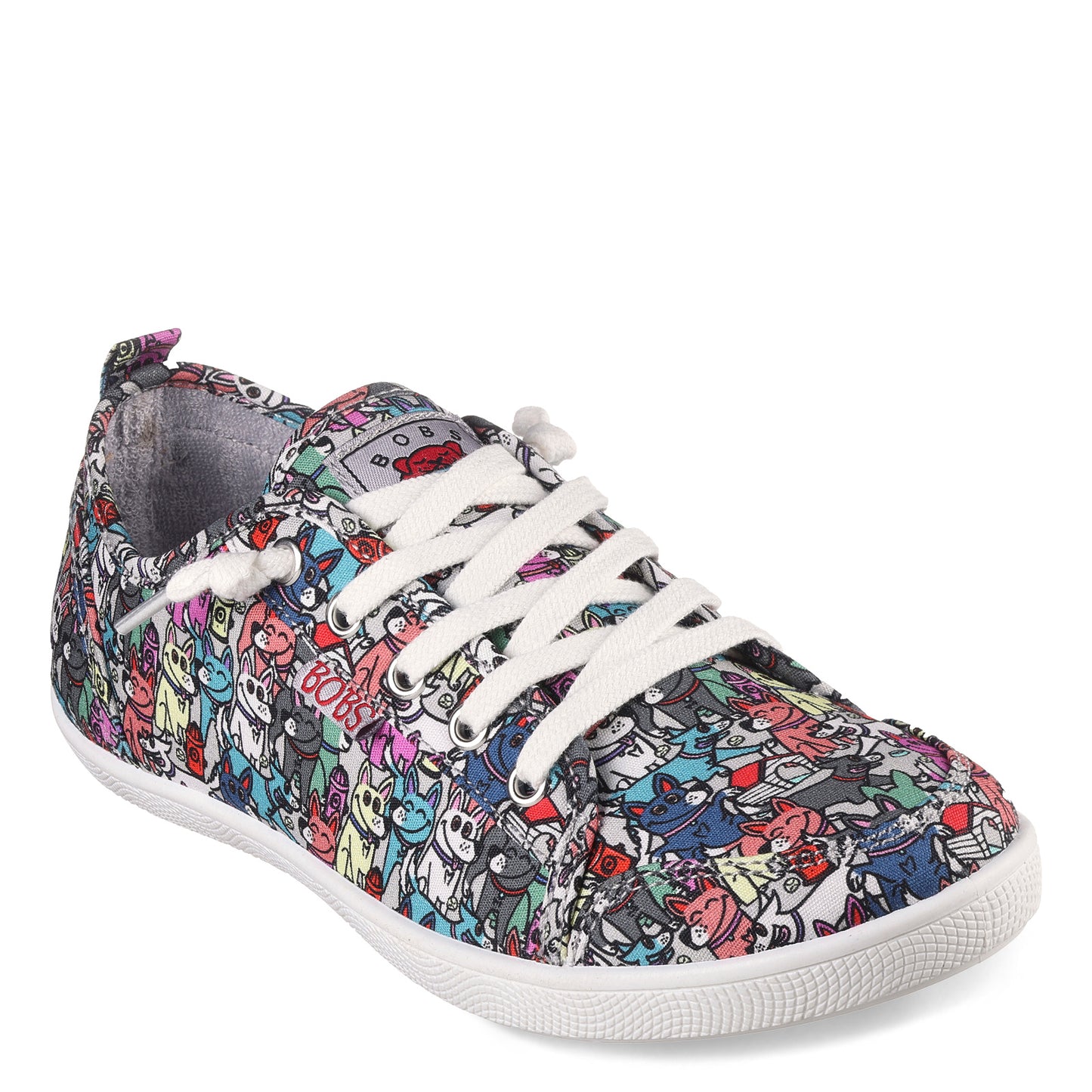 Peltz Shoes Women's Skechers BOBS B Cute - Friends Fur-Ever Sneaker GREY 114093-GYMT