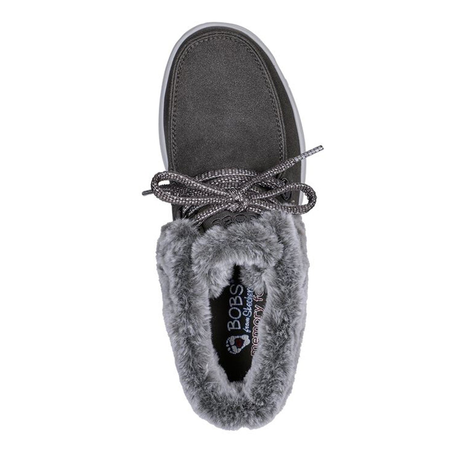 Peltz Shoes Women's Skechers BOBS Skipper Wave - Cozy Queen Boot GRAY 114270-CCL