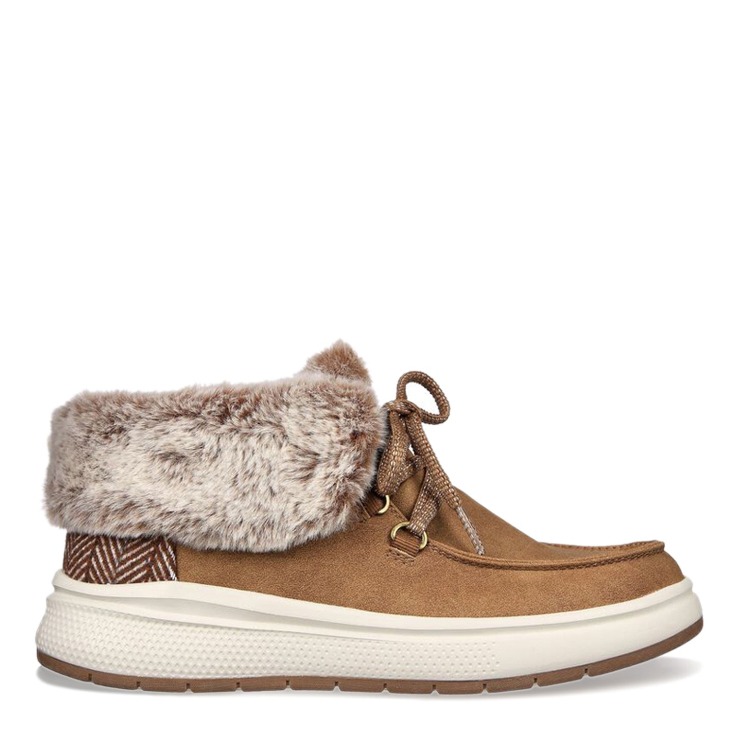Peltz Shoes Women's Skechers BOBS Skipper Wave - Cozy Queen Boot CHESTNUT 114270-CSNT