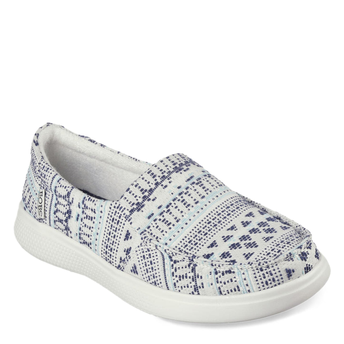 Peltz Shoes Women's Skechers BOBS Skipper - Indigo Flourish Slip-On NAVY 114314-OFNV