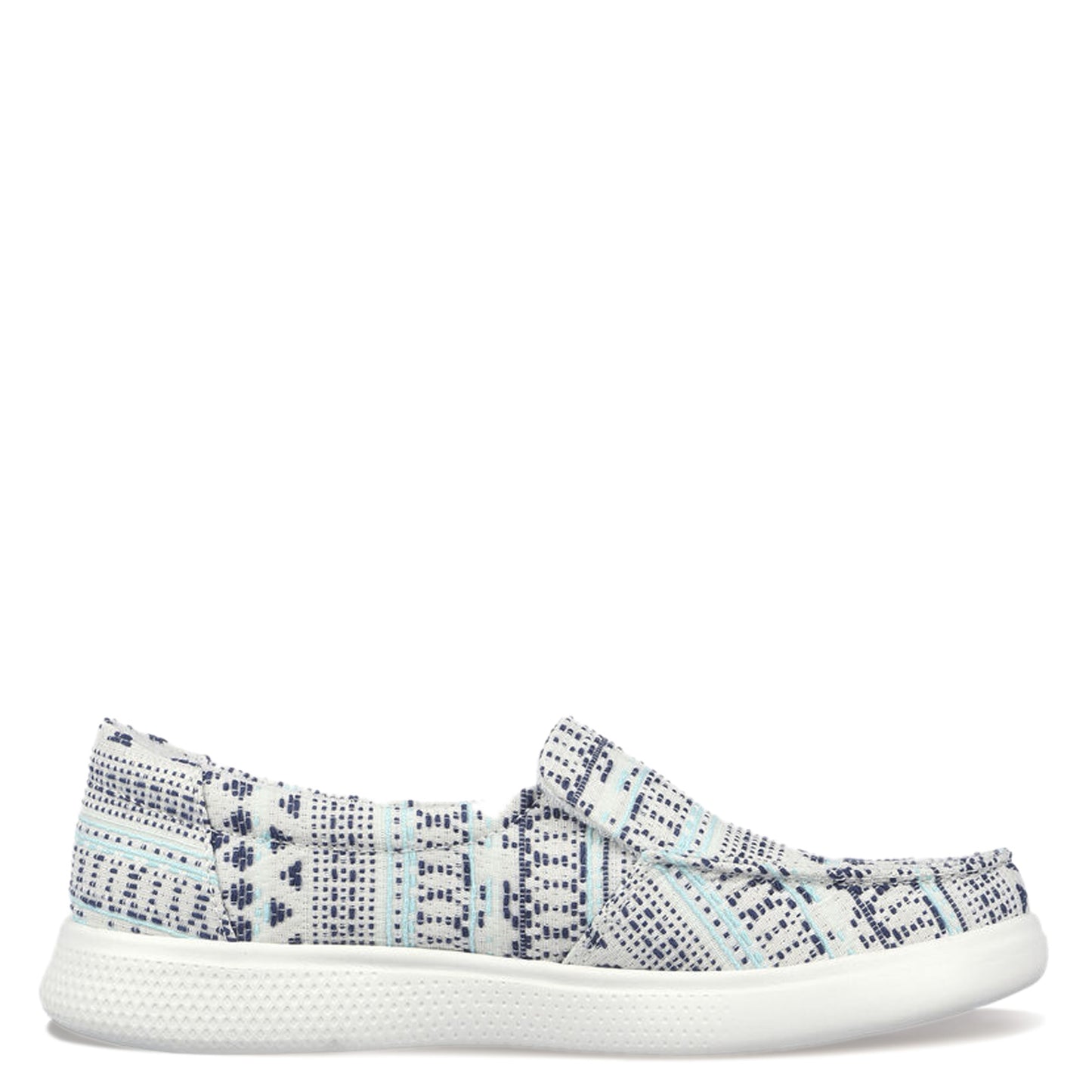 Peltz Shoes Women's Skechers BOBS Skipper - Indigo Flourish Slip-On NAVY 114314-OFNV