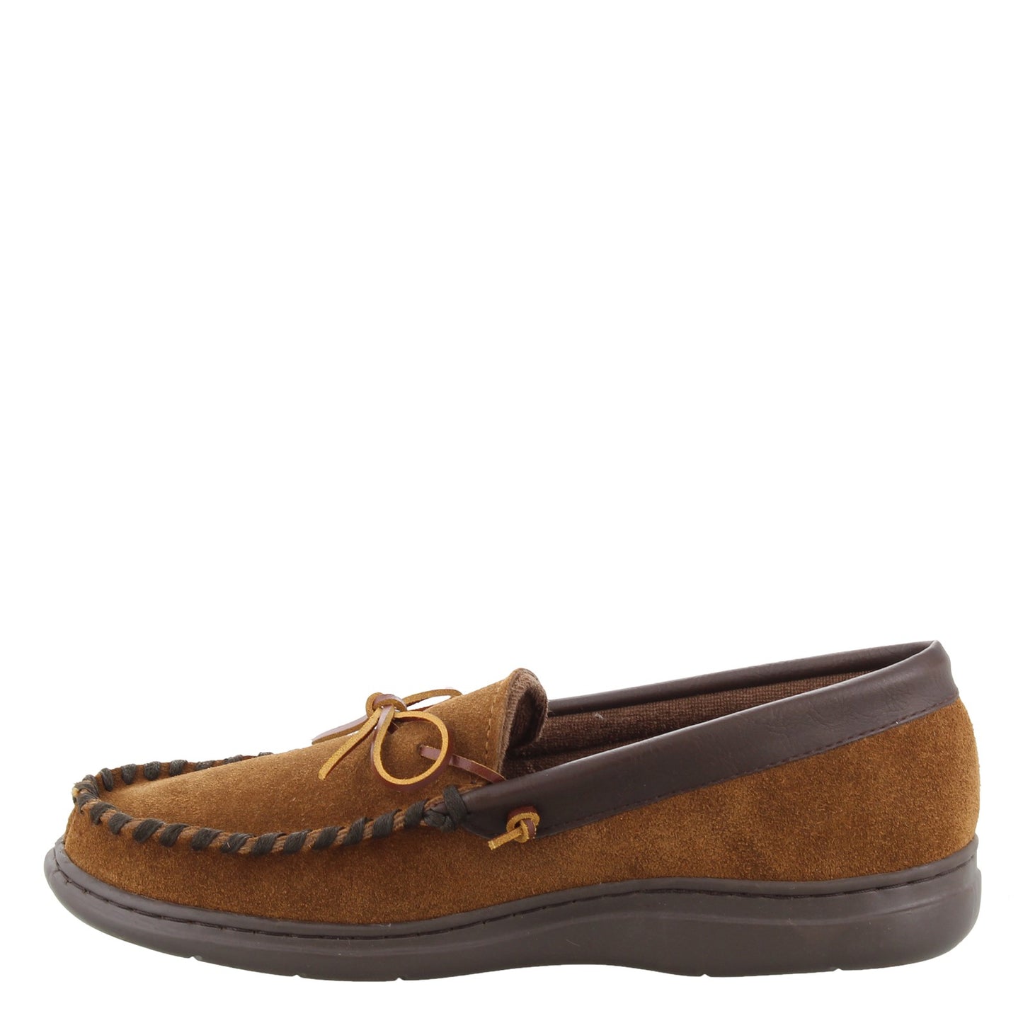 Peltz Shoes Men's LB Evans Atlin Slipper CHESTNUT 1151