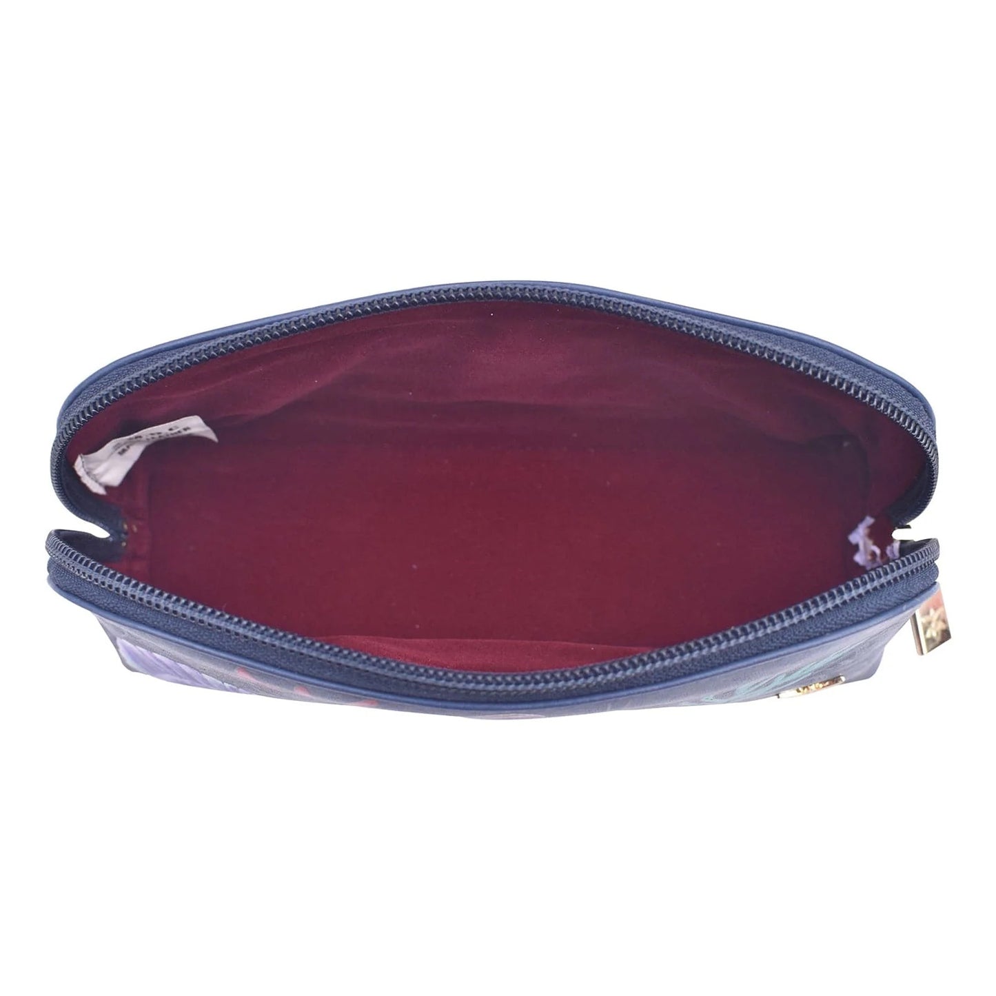 Peltz Shoes Women's Anuschka Medium Zip-Around Eyeglass Cosmetic Pouch Mystical Reef 1163-MSR