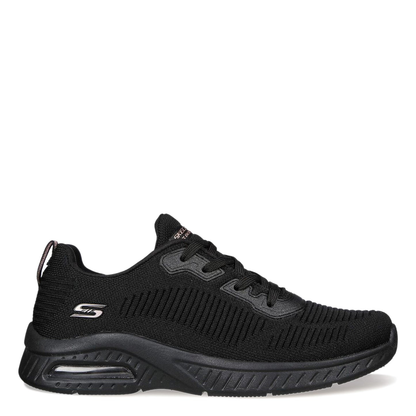 Peltz Shoes Women's Skechers BOBS Squad Air - Close Encounter Sneaker BLACK 117378-BBK