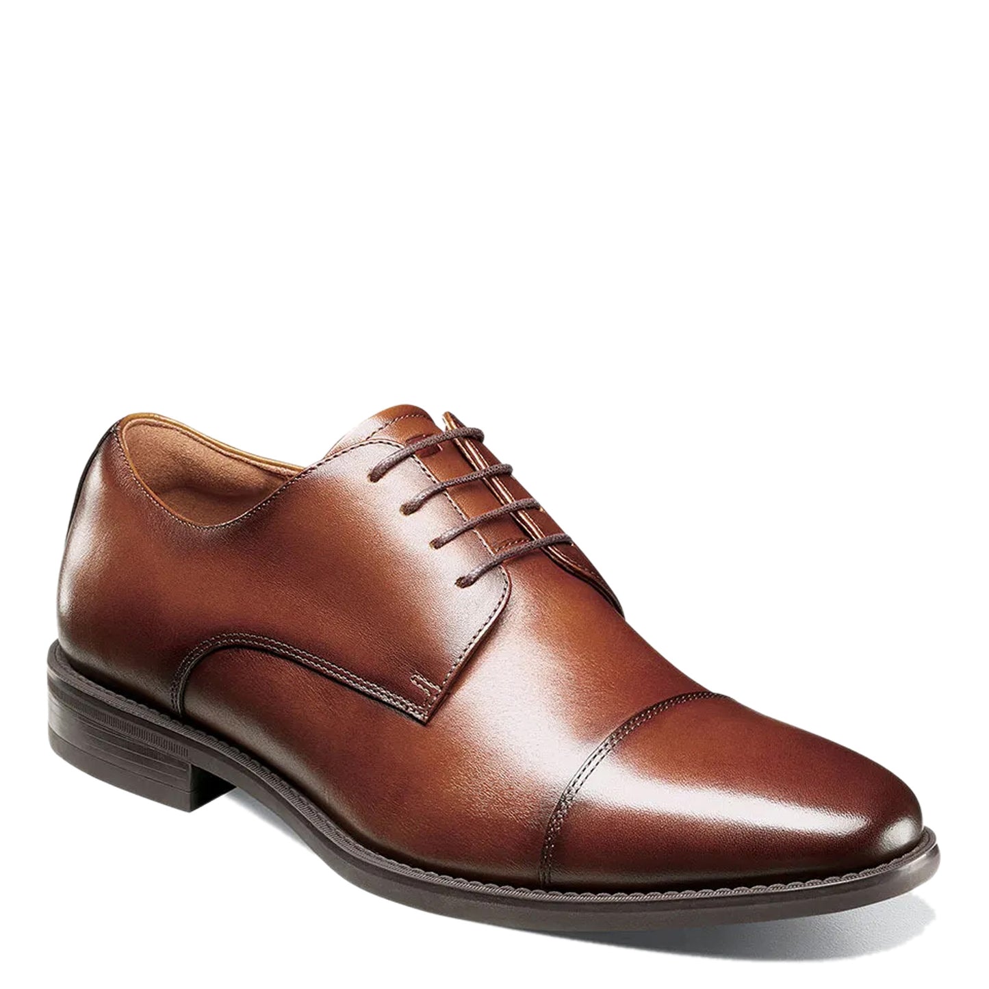 Peltz Shoes Men's Florsheim Santucci Cap Toe Oxford COGNAC 11771-221