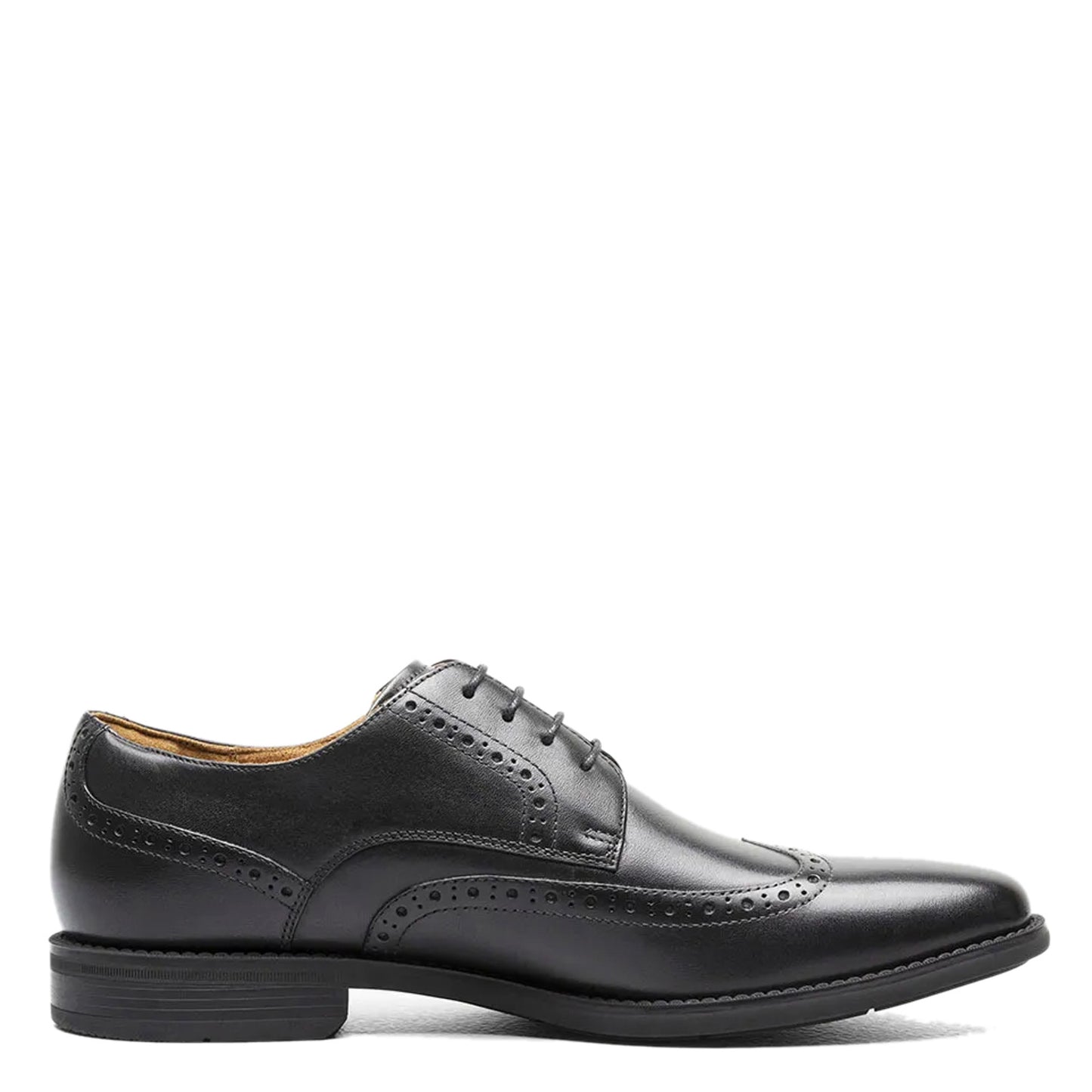 Peltz Shoes Men's Florsheim Santucci Wingtip Oxford BLACK 11772-001