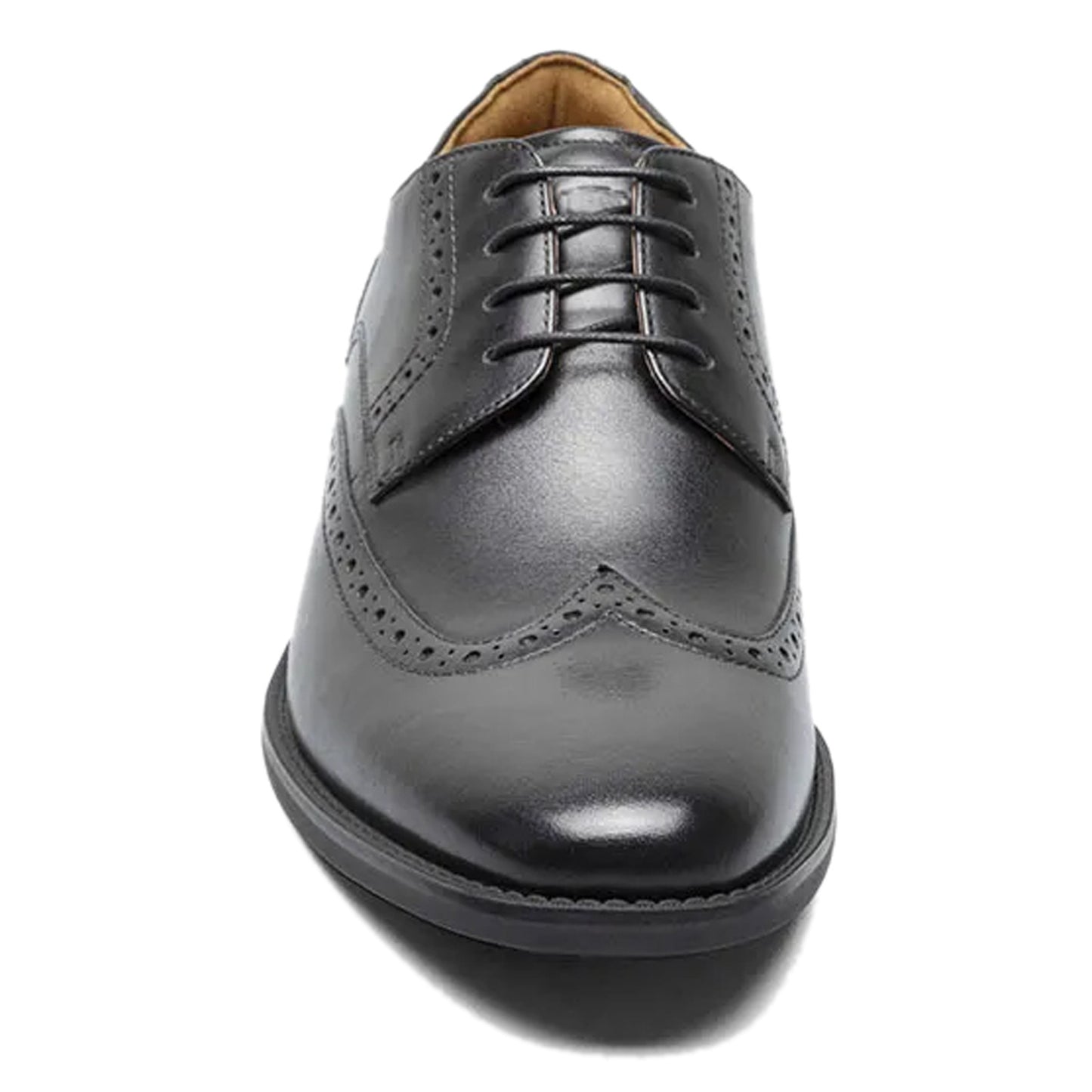 Peltz Shoes Men's Florsheim Santucci Wingtip Oxford BLACK 11772-001