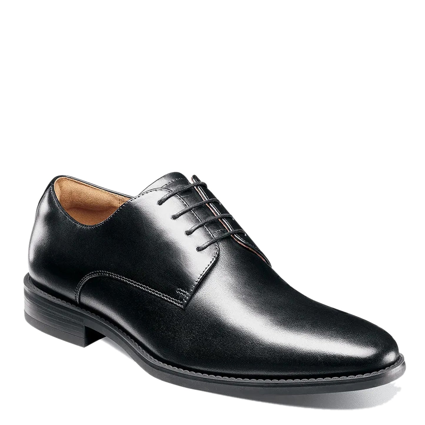 Peltz Shoes Men's Florsheim Santucci Plain Toe Oxford BLACK 11773-001