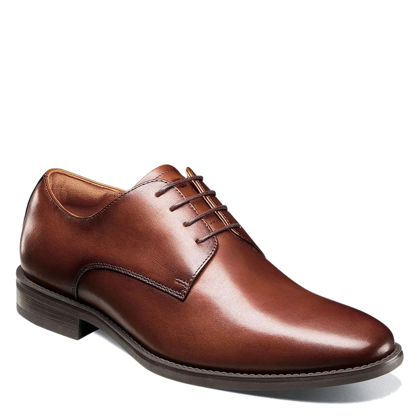 Peltz Shoes Men's Florsheim Santucci Plain Toe Oxford COGNAC 11773-221